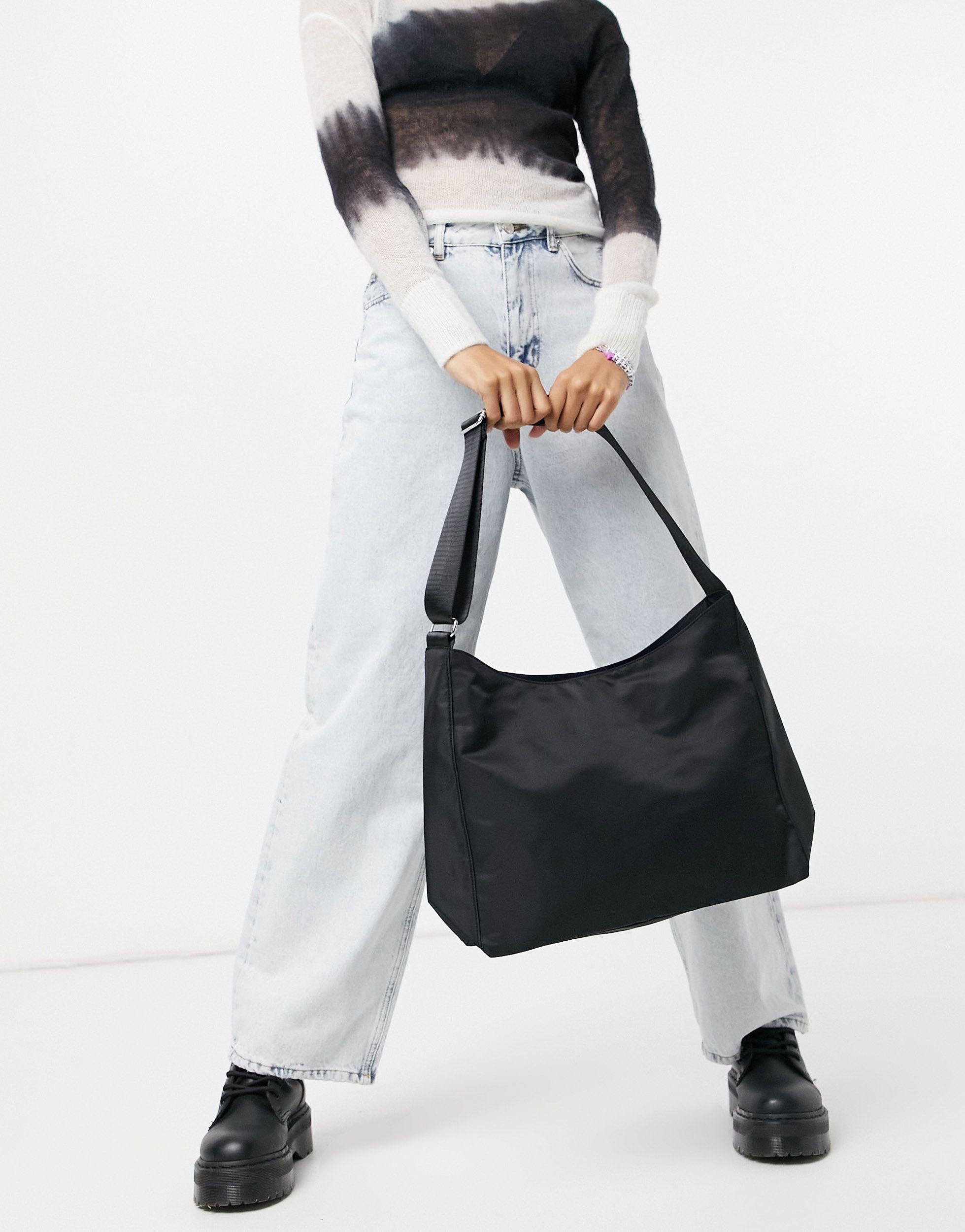 Weekday Carry Recycled Shoulder Bag in Black | Lyst