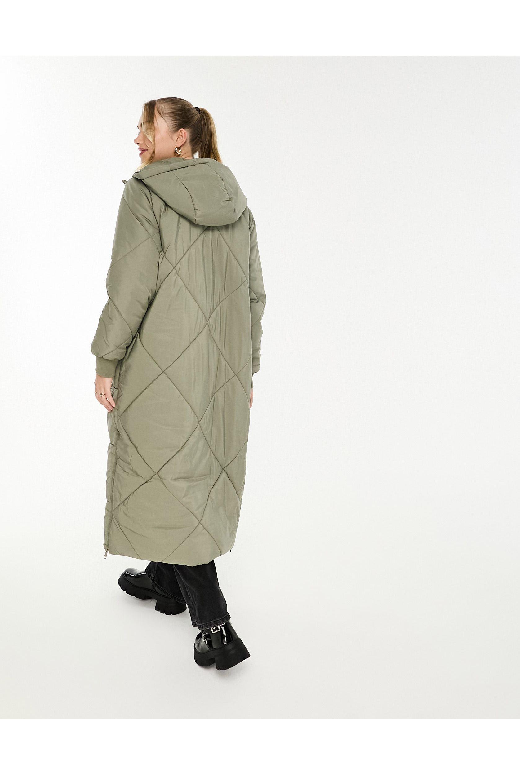 Jdy waterproof padded longline coat Clearance