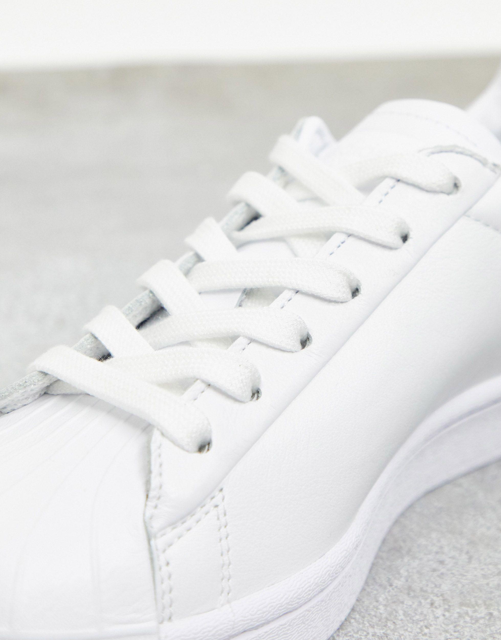 adidas Originals Leather Superstar Pure Lt in White - Save 54% | Lyst حجم ورقة