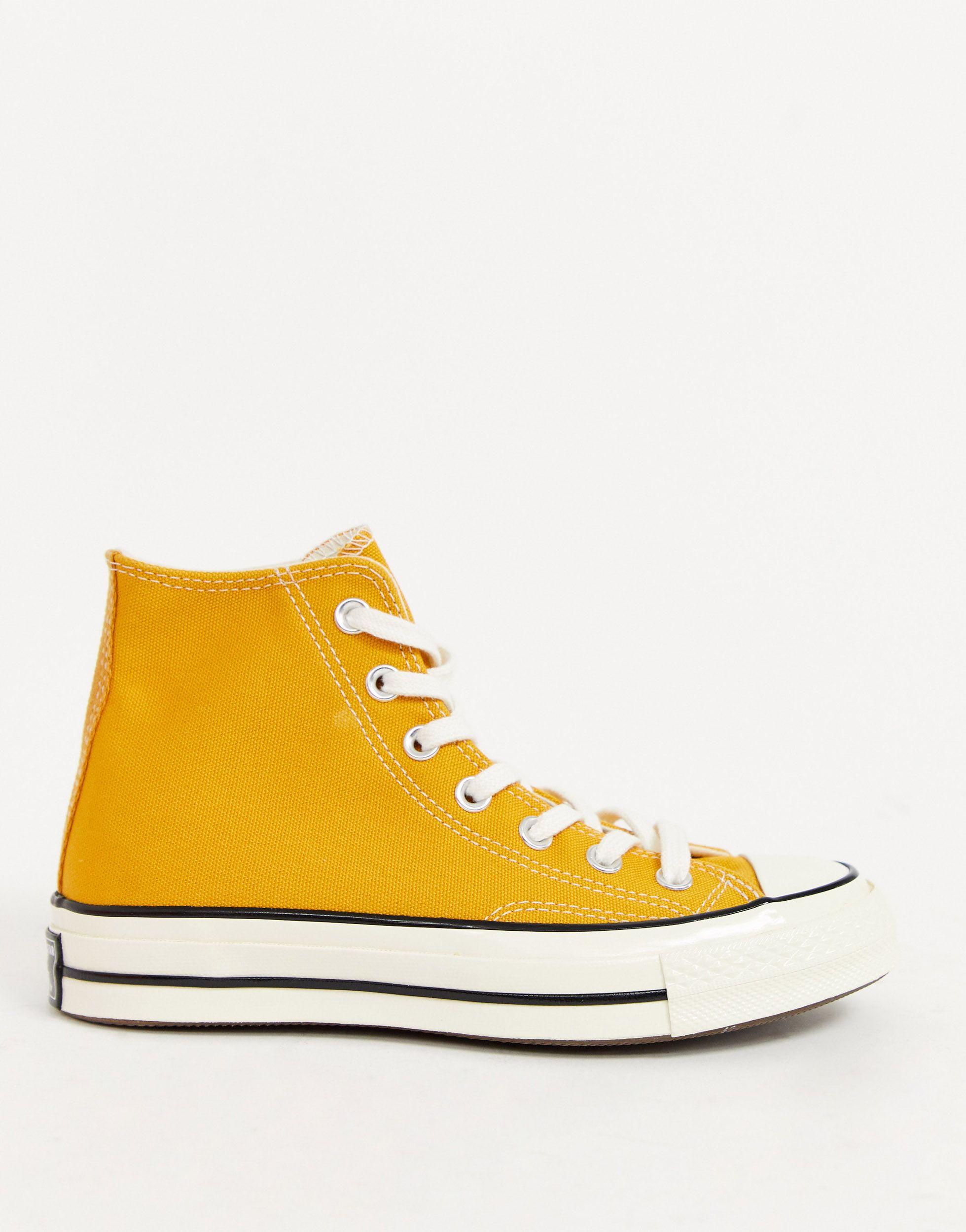 Converse Unisex Chuck '70 Hi Sunflower Trainers in Yellow | Lyst