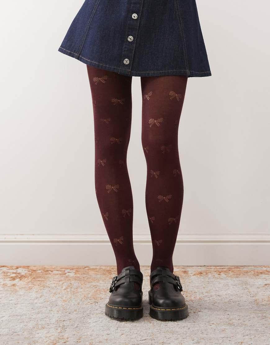 Collant in pizzo floreale in viola Alex perry - donna - ALEX PERRY