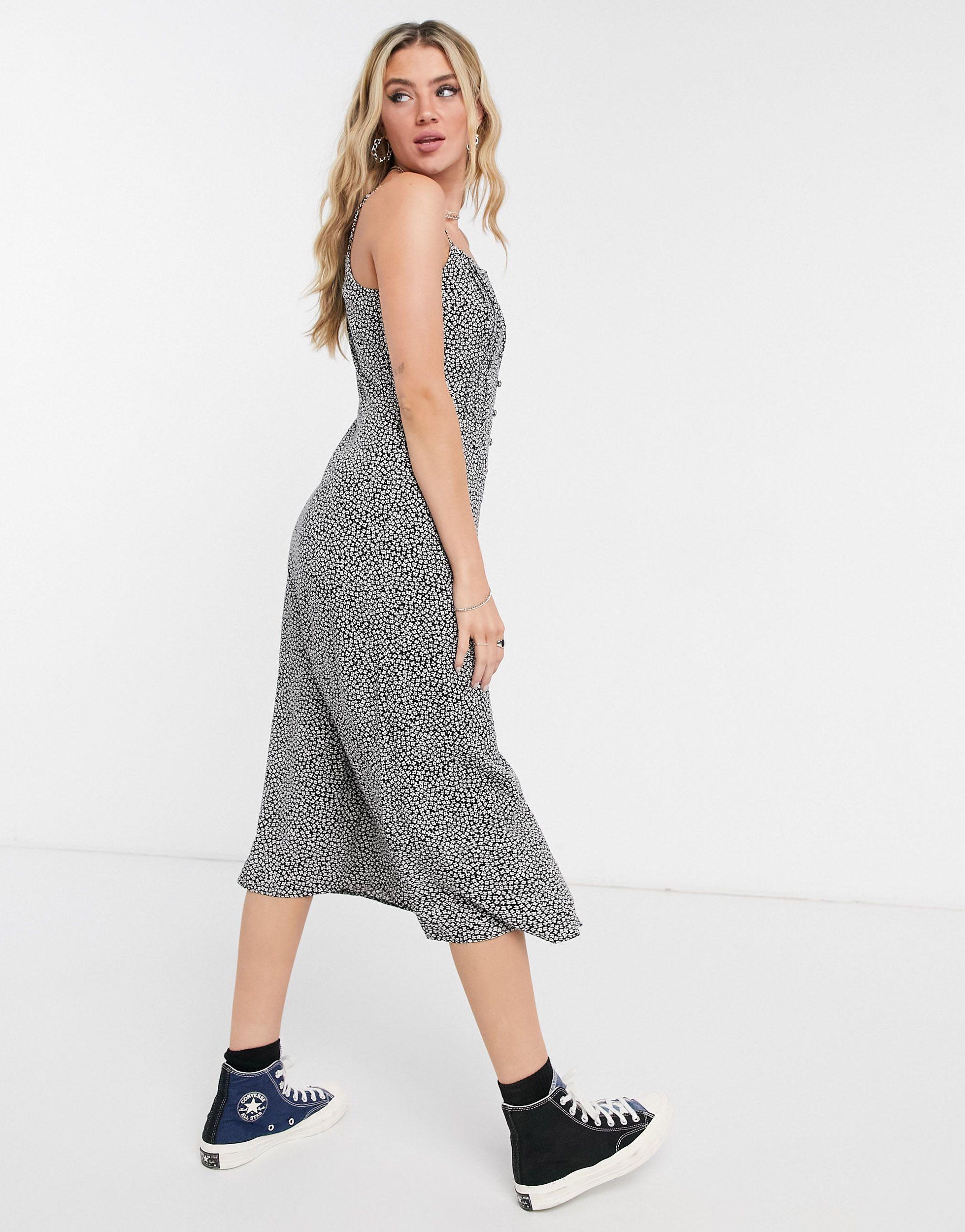 warehouse cami midi dress