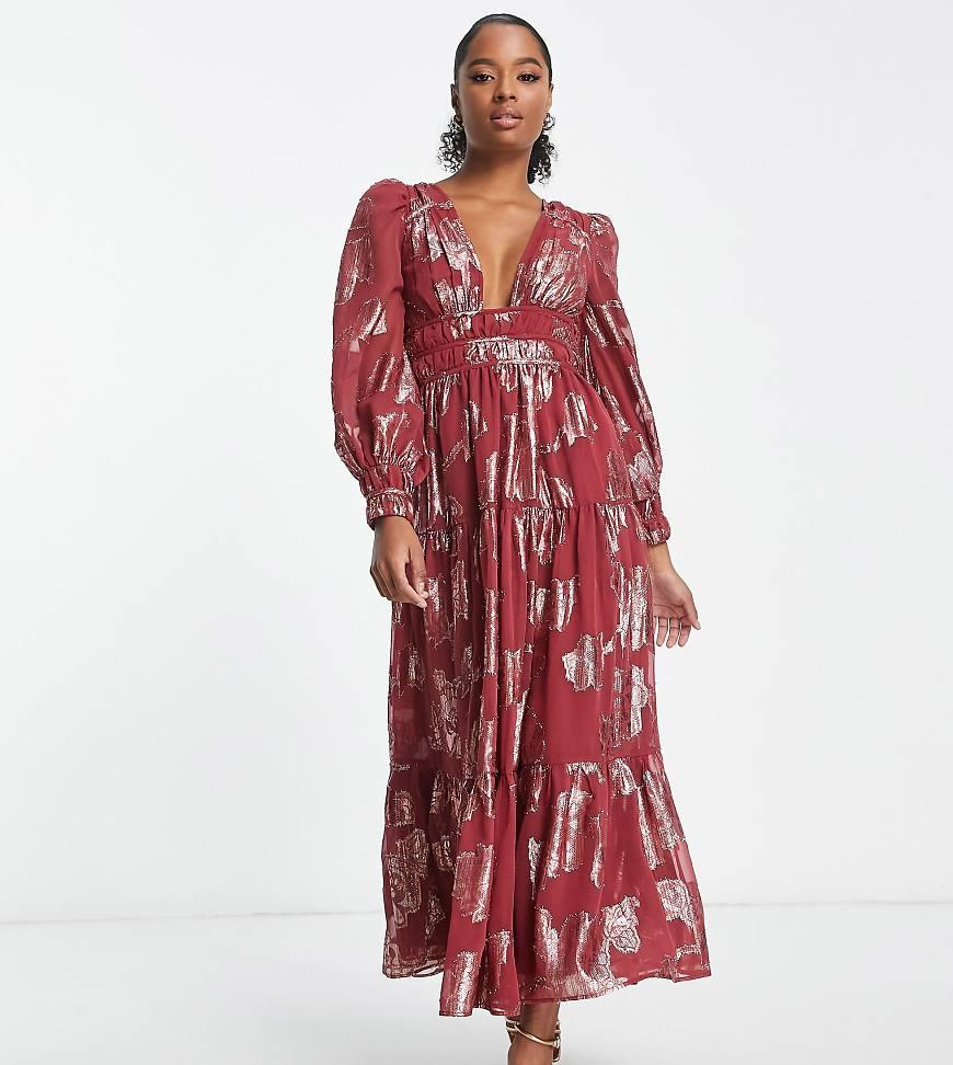 Asos Longue Robe Maxi Asos Chiffon Wrap Asos Long Sleeve