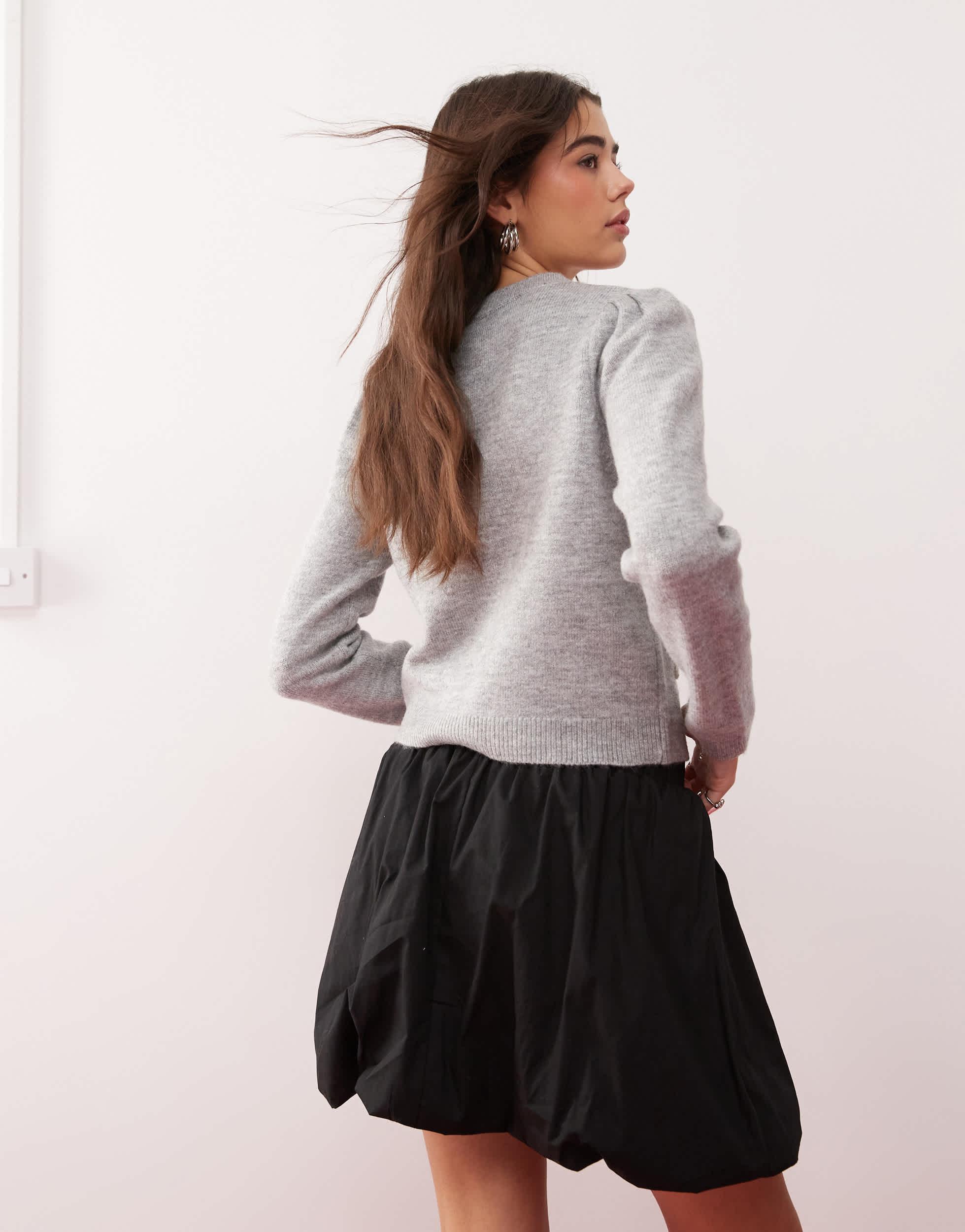 Miss selfridge grey jumper best sale
