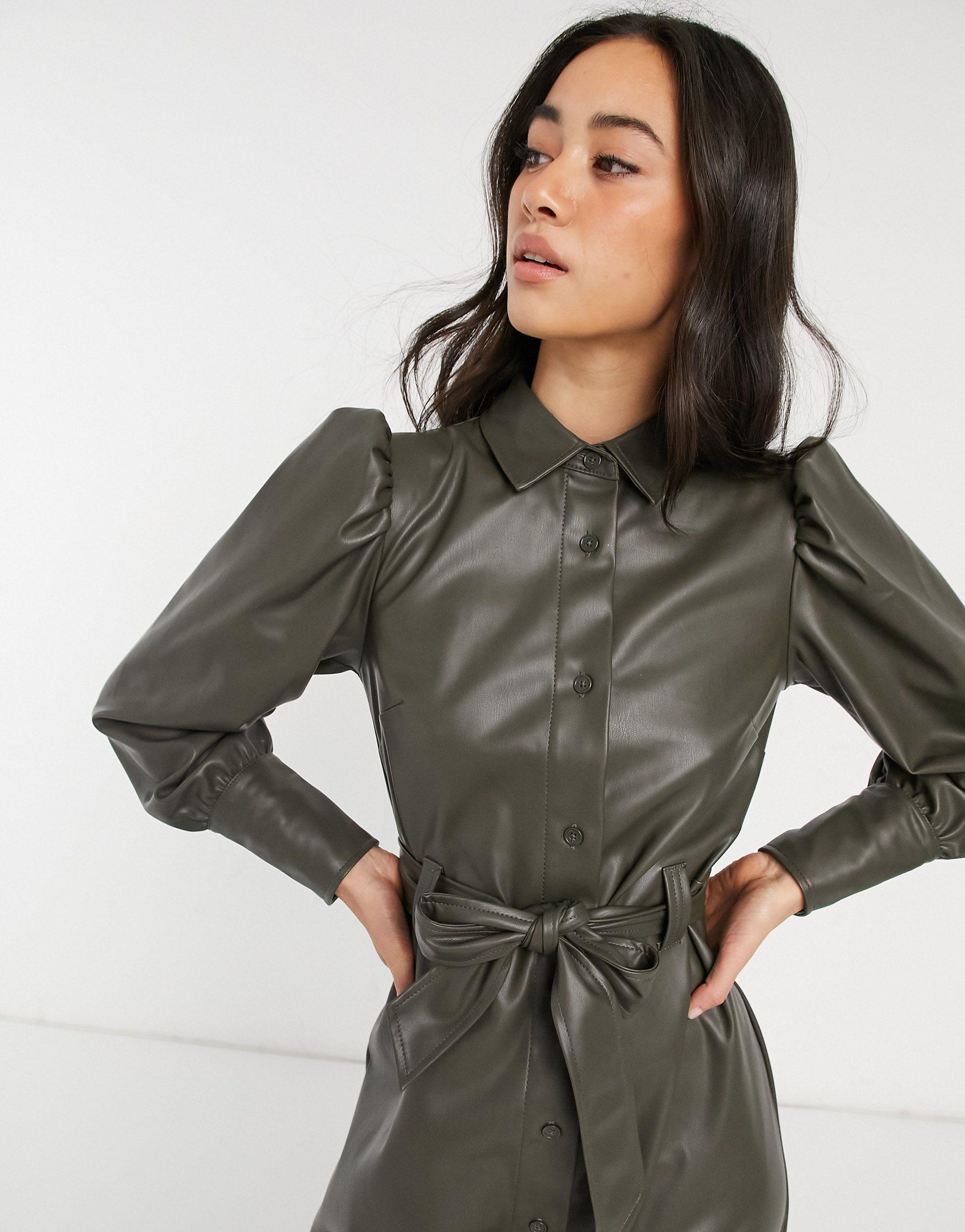 Asos robe simili cuir new arrivals