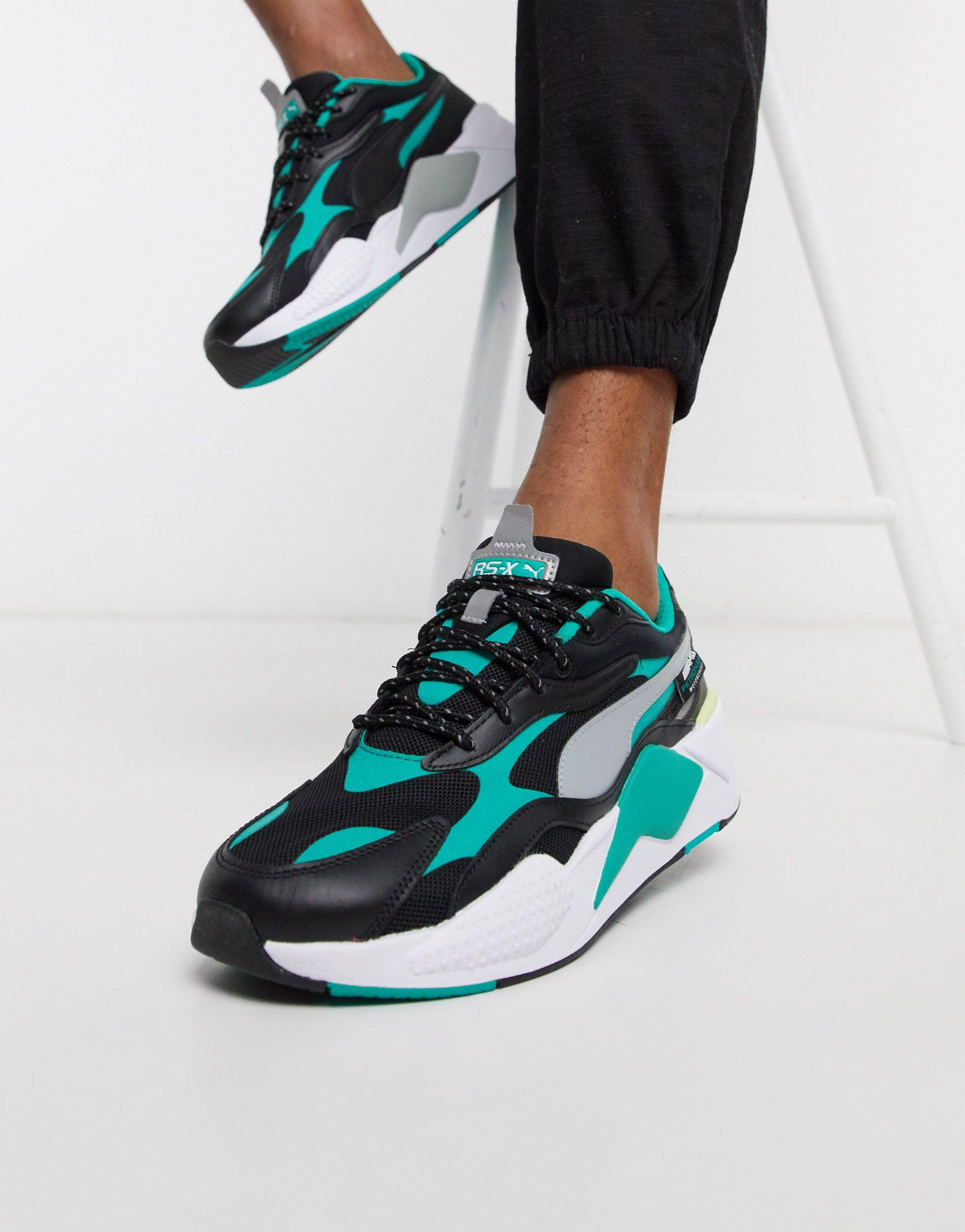 PUMA Synthetic Mercedes Amg Petronas Sneakers in Black (Blue) for Men | Lyst