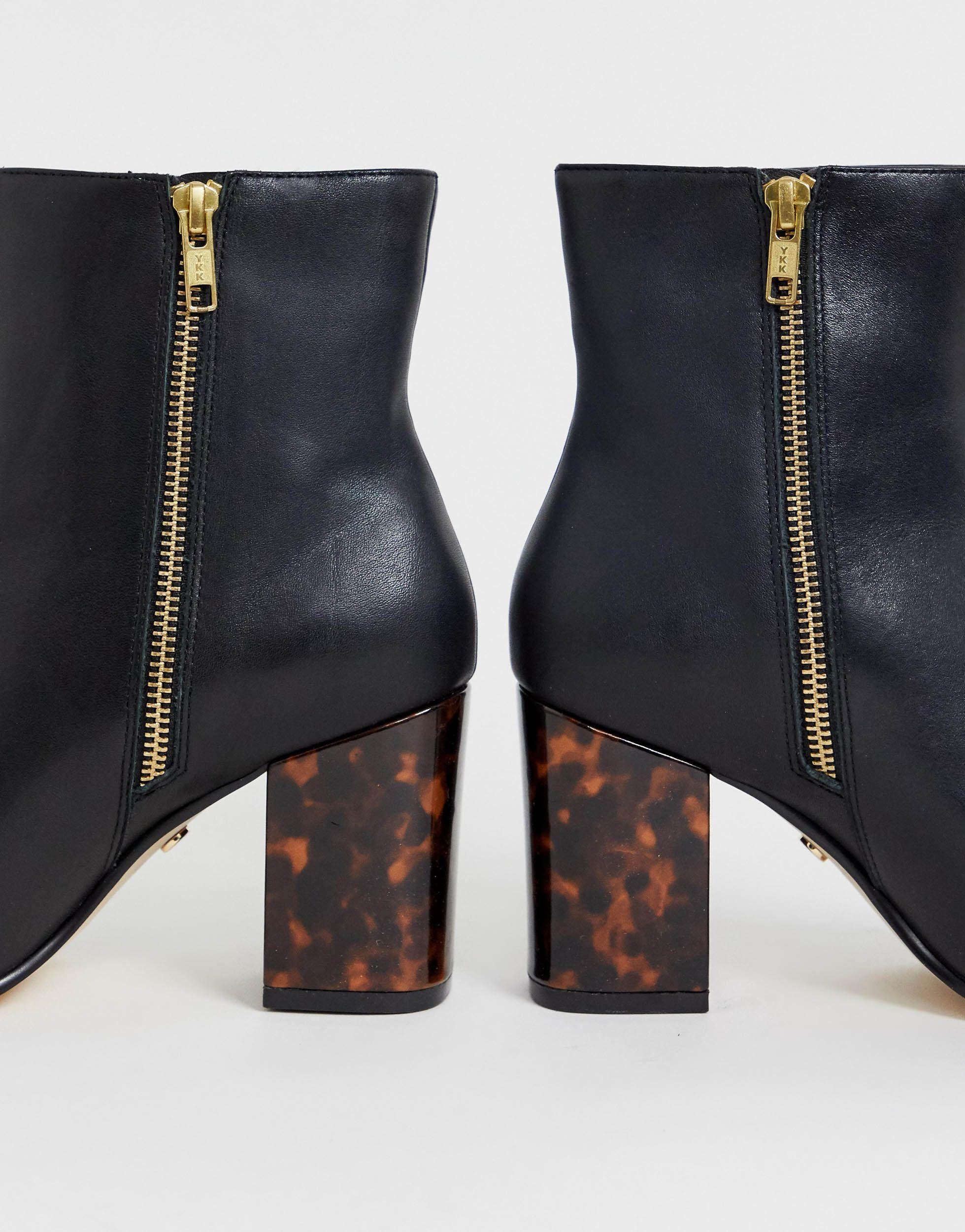 Office Aima Mid Heeled Ankle Boots With 