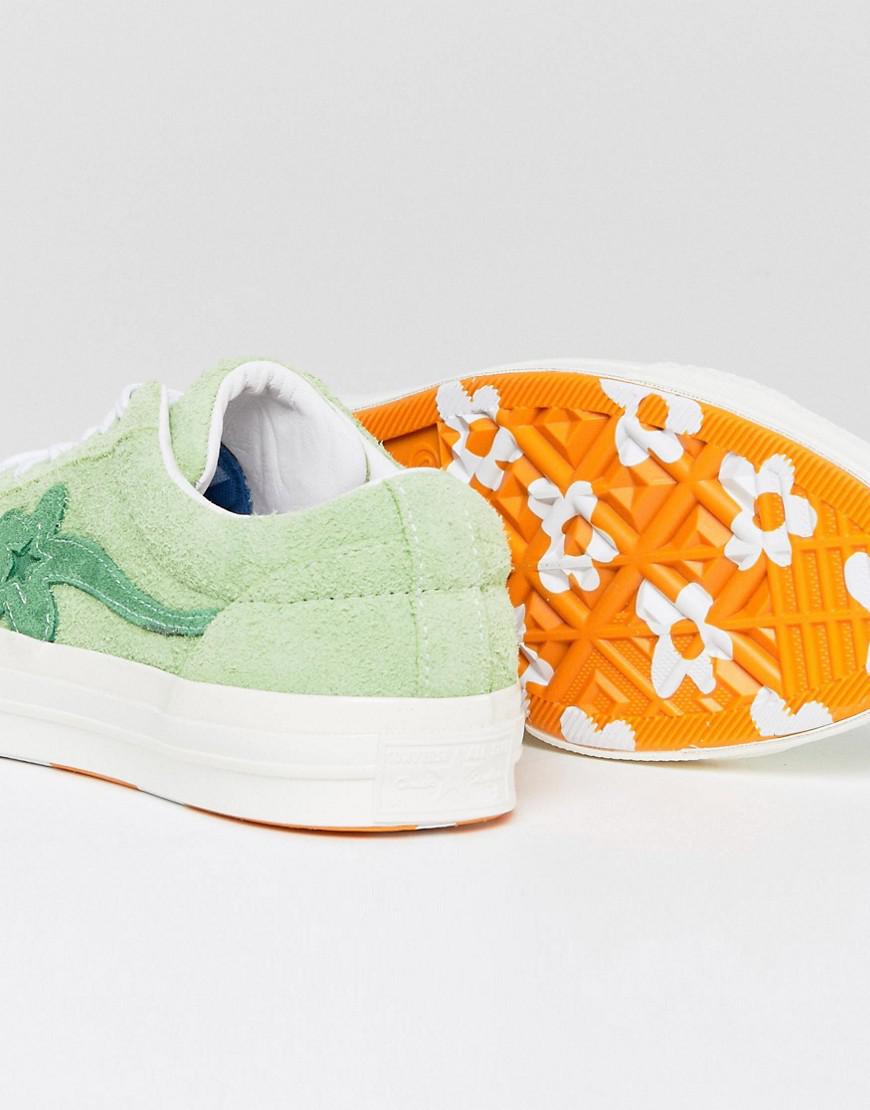 Converse X Tyler The Creator Golf Le Fleur One Star Suede Trainers 