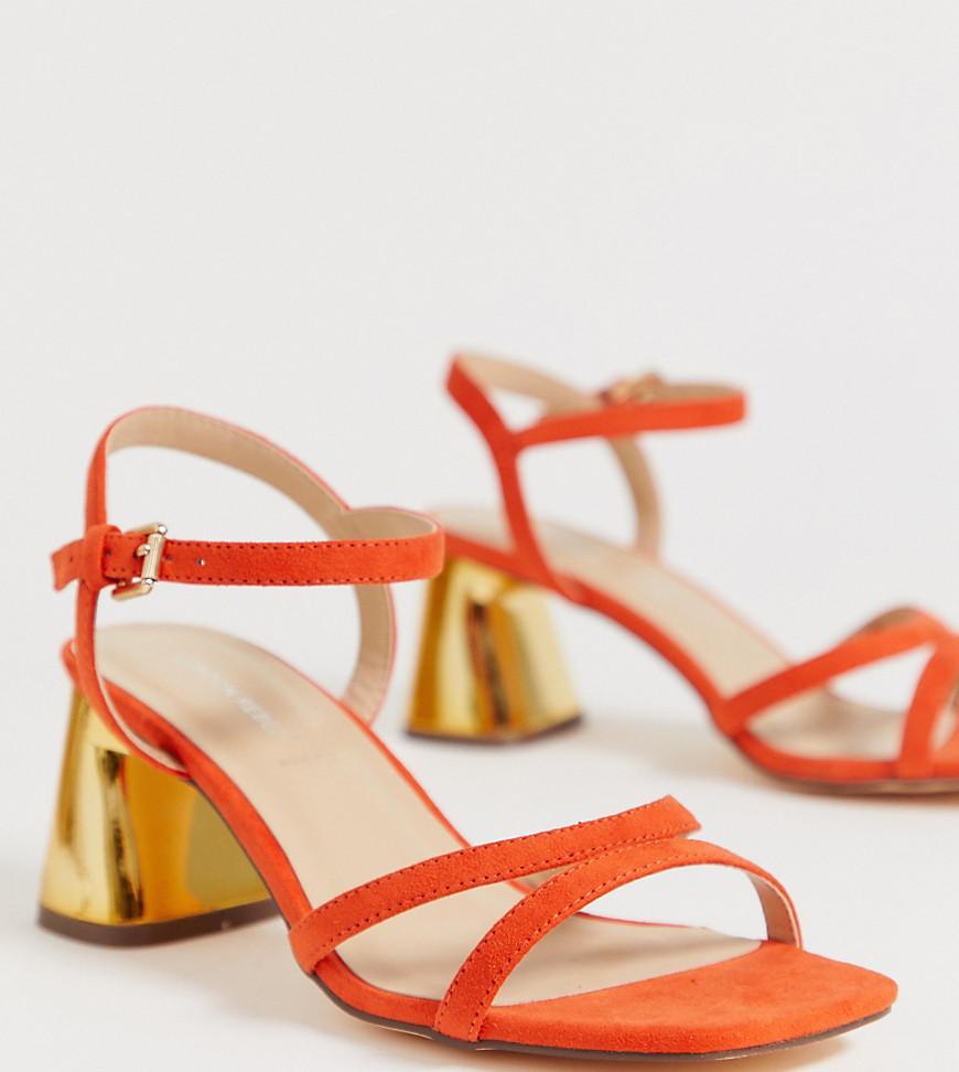 wide fit mid heel