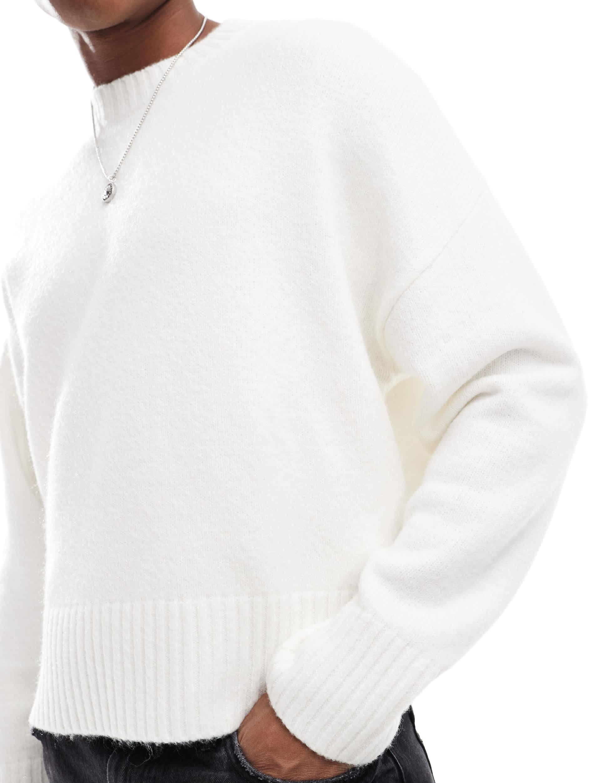 Bershka white jumper online