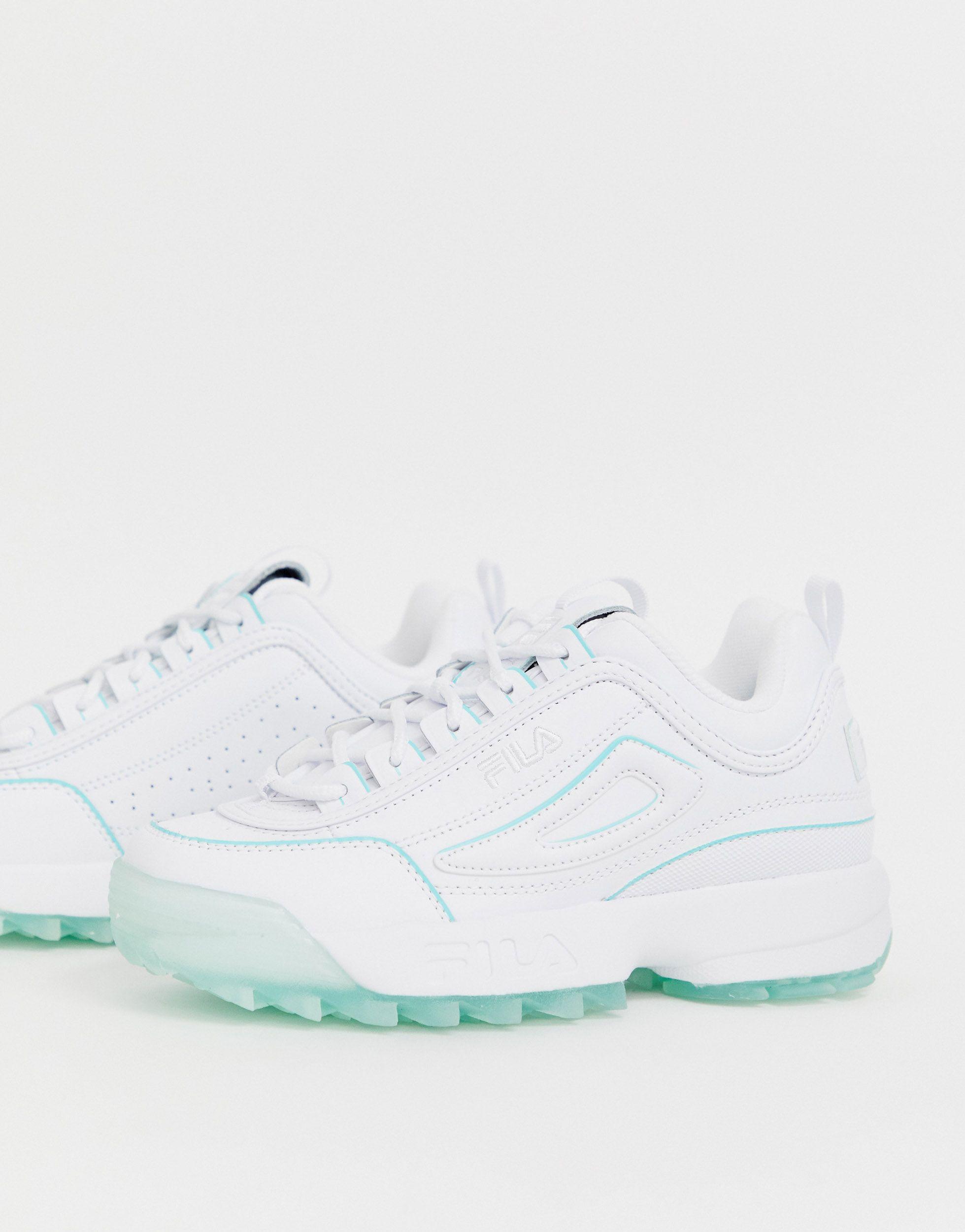 Fila Leather Disruptor Ii Trainers in White - Lyst