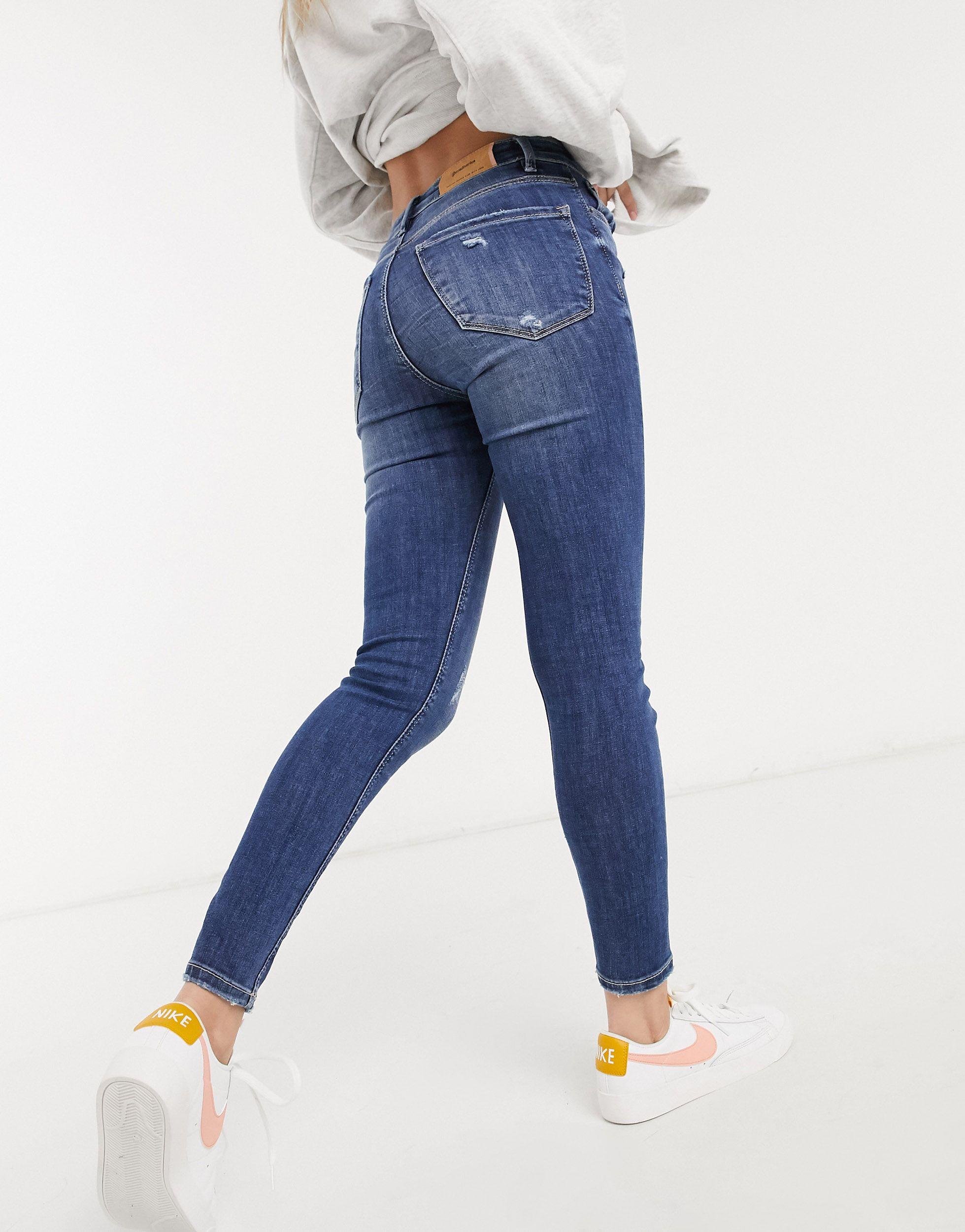 Stradivarius Denim Petite High Waist 