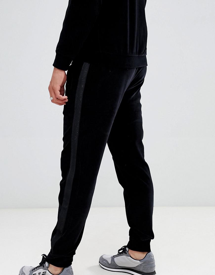 mens armani velour tracksuit