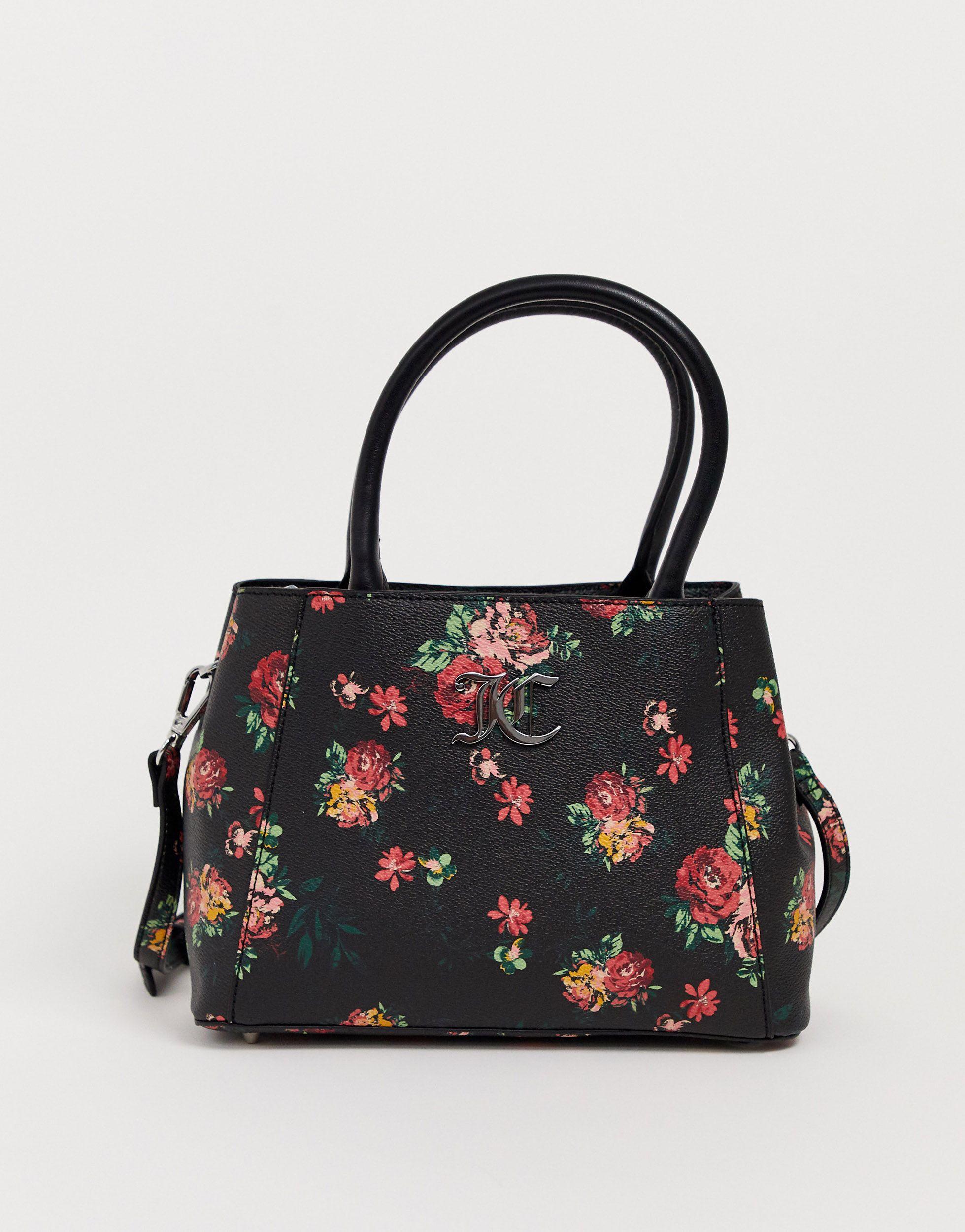 Juicy Couture Floral Tote Bag-black | Lyst