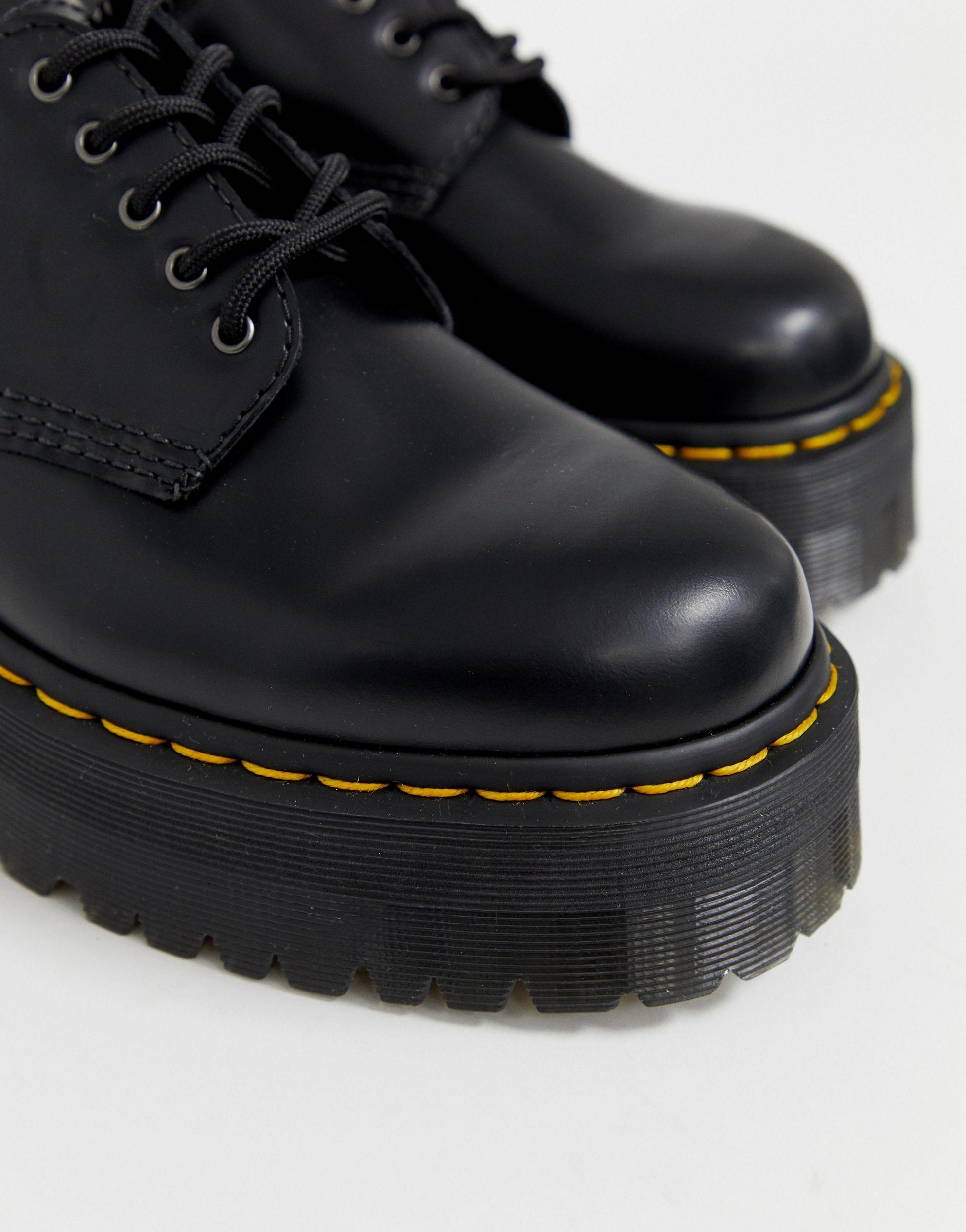 black 8053 quad platform derbys