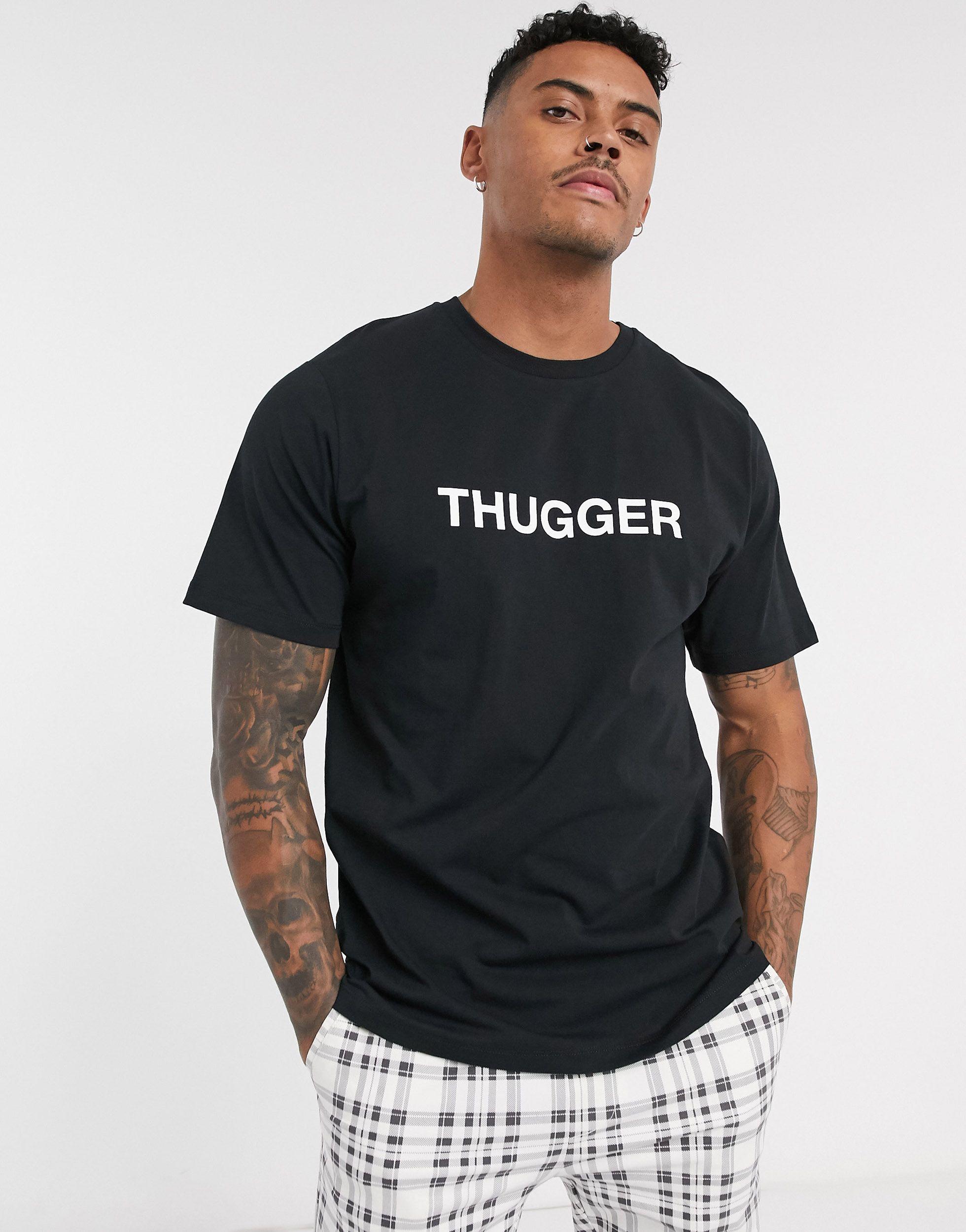 Pull&Bear Thug T-shirt With Angel Print for Men | Lyst