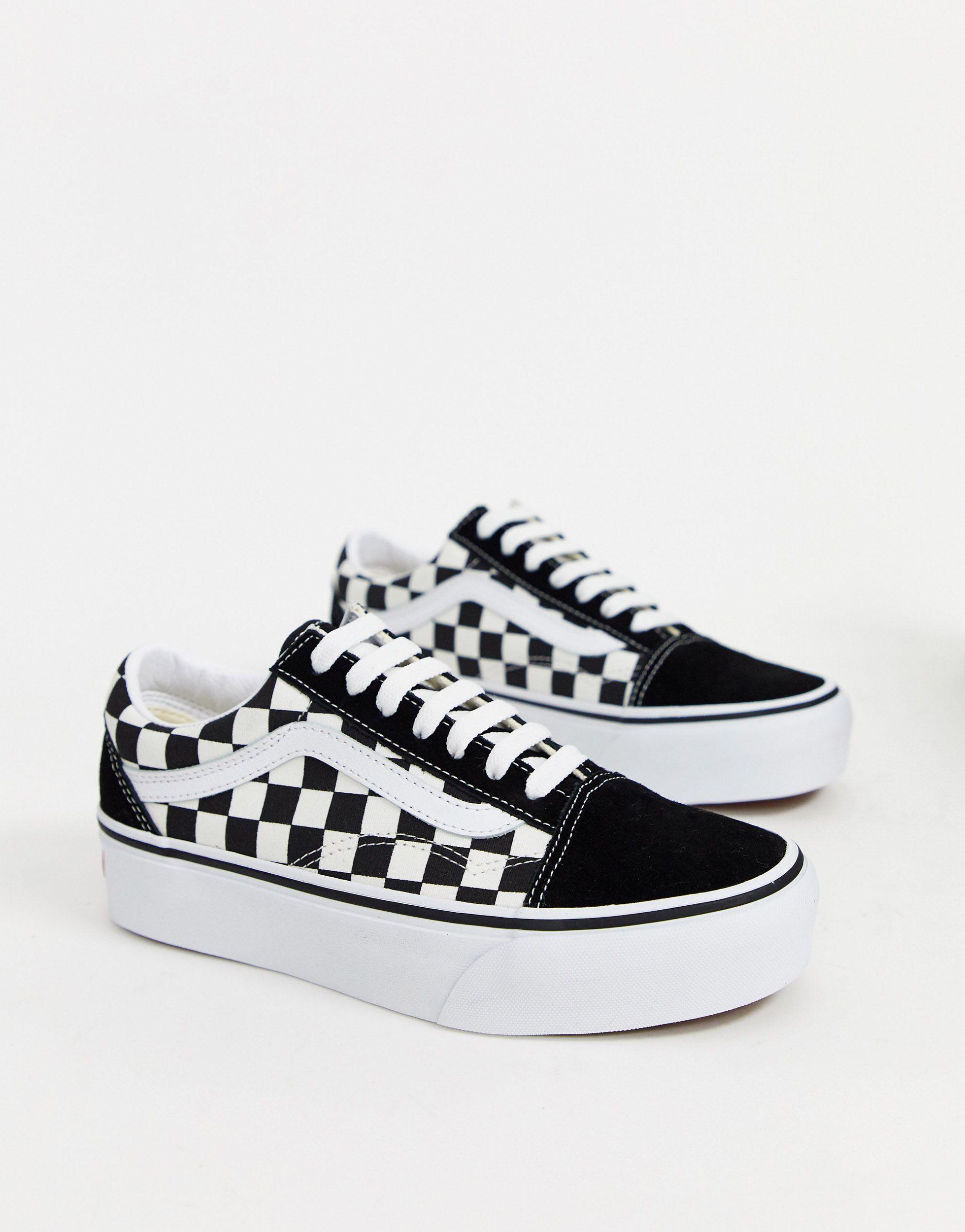 leather old skool platform shoes