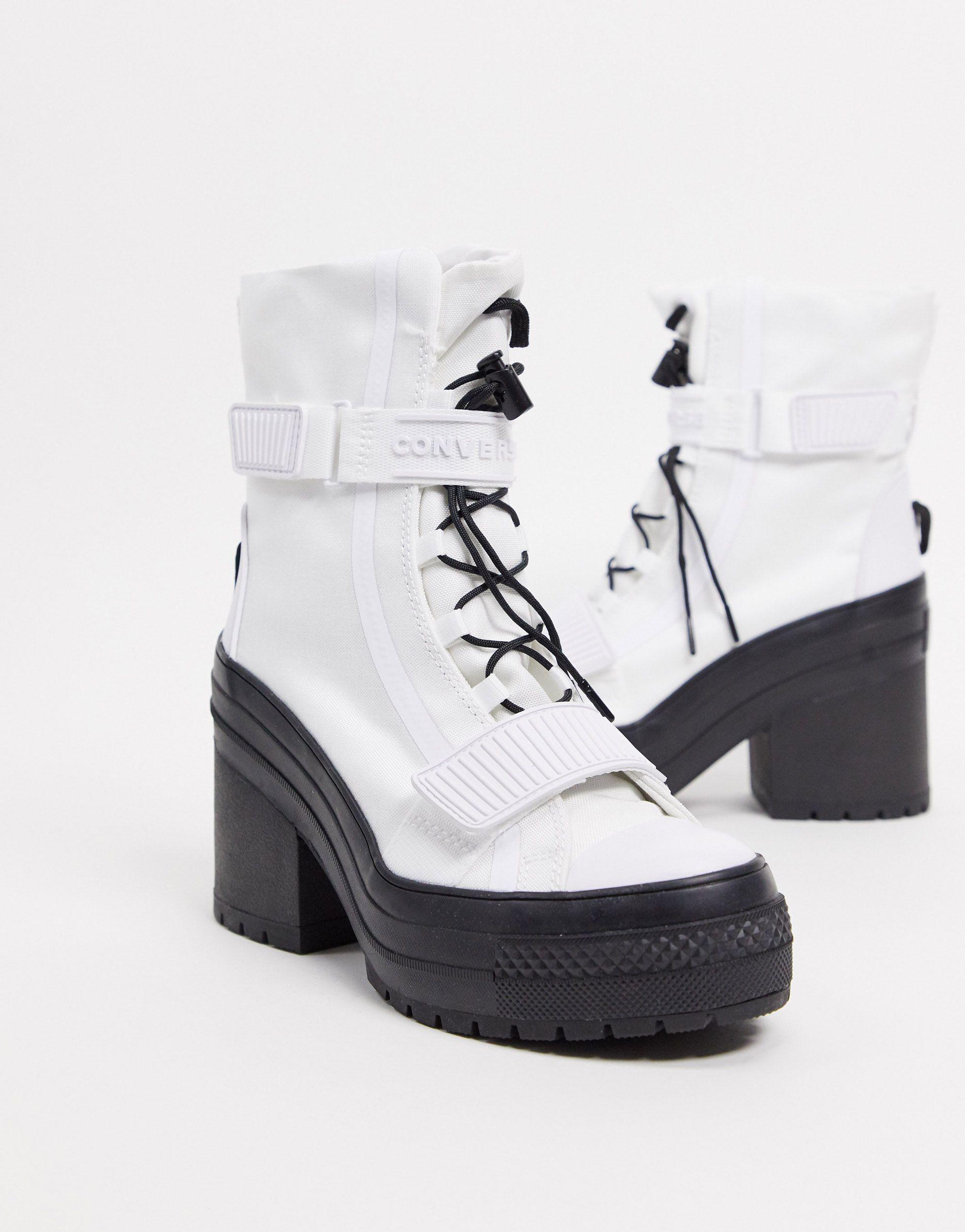Migration mode elleve Converse Chuck Taylor All Star Gr82 Heeled Boot in White | Lyst