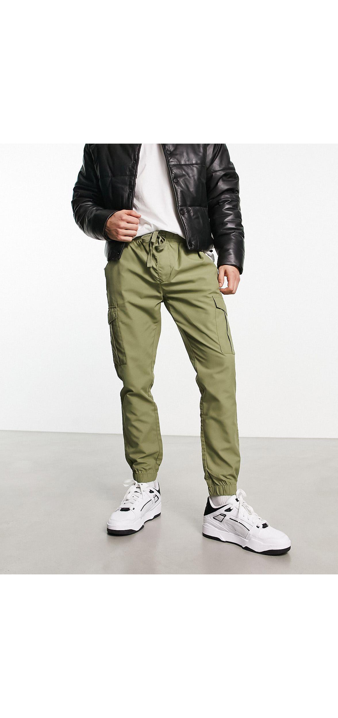 French Connection Tech Cargo Trousers in Black for Men | Lyst