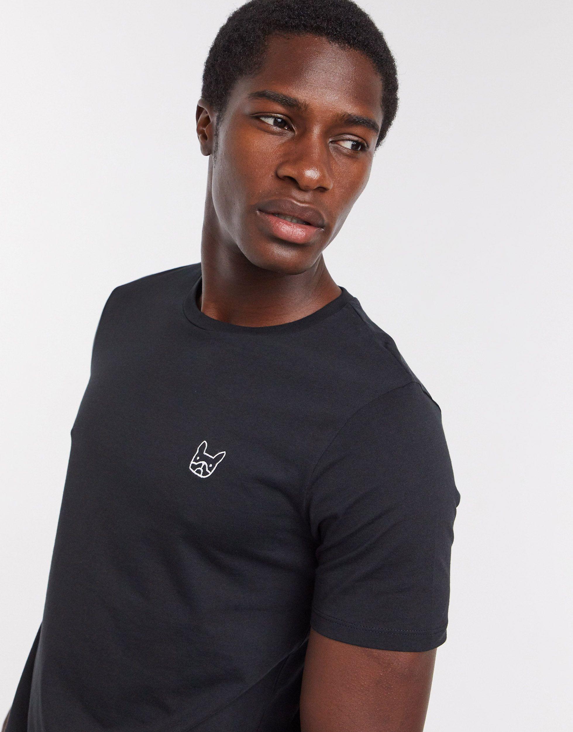Elevator Sindsro maske Jack & Jones Essentials Slim Fit Dog Logo Organic Cotton T-shirt in Black  for Men | Lyst
