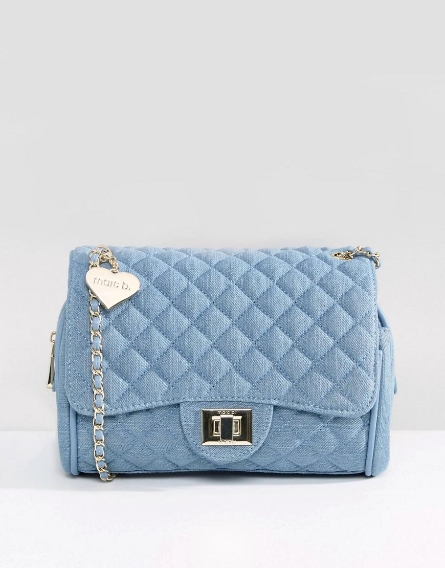 Quilted Shoulder Bag In Denim