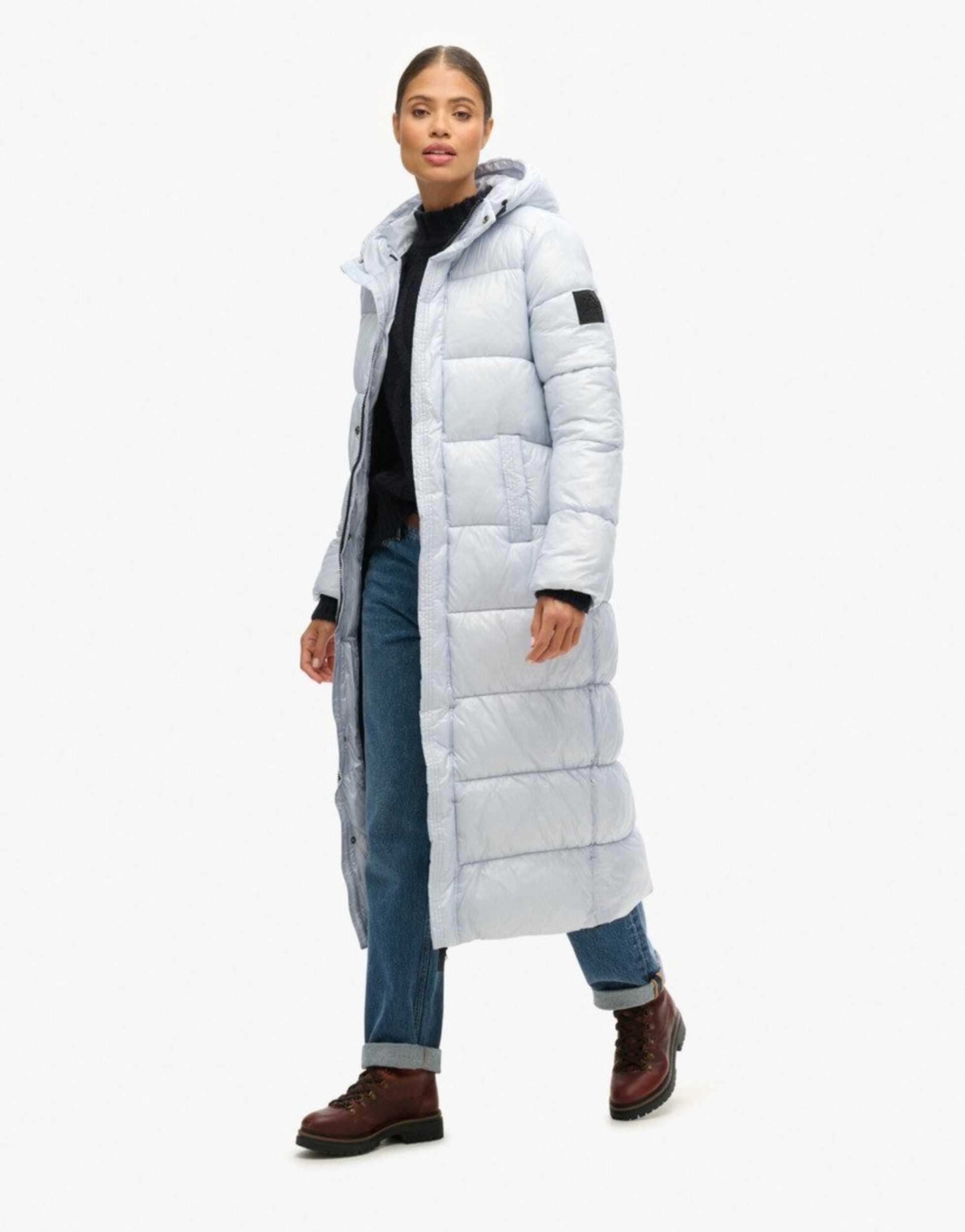 Kapuze Superdry Sport Langer New Arctic Steppmantel Primaloft