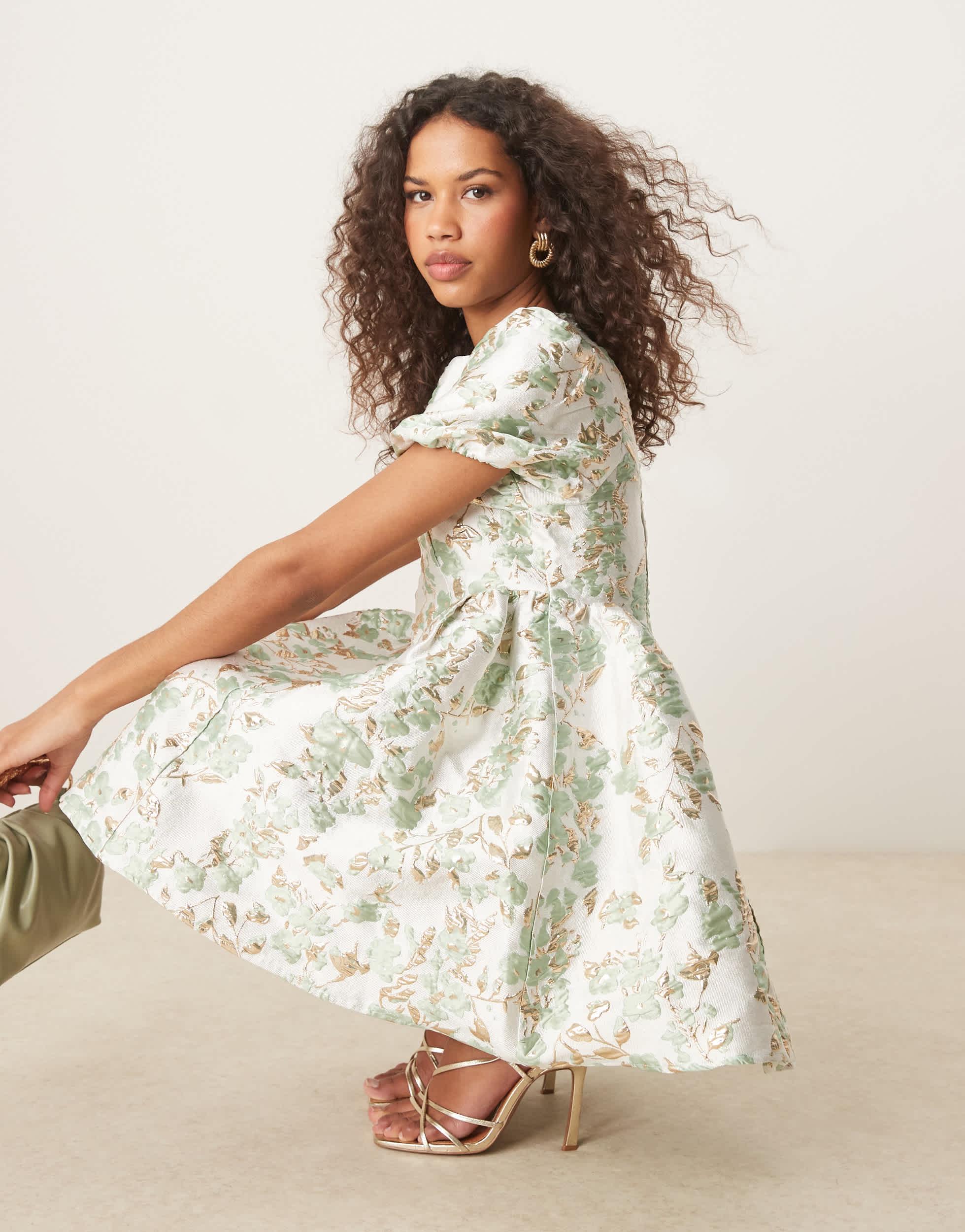 sister jane Hudson Jacquard Midi Dress