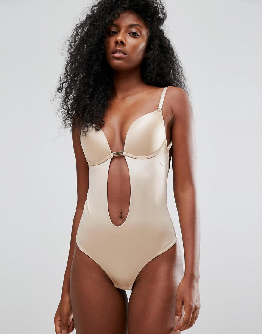 Ultimo Low Front Low Back Body in Natural | Lyst