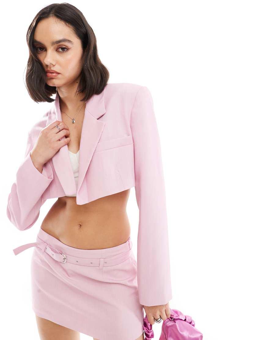 bershka pink blazer