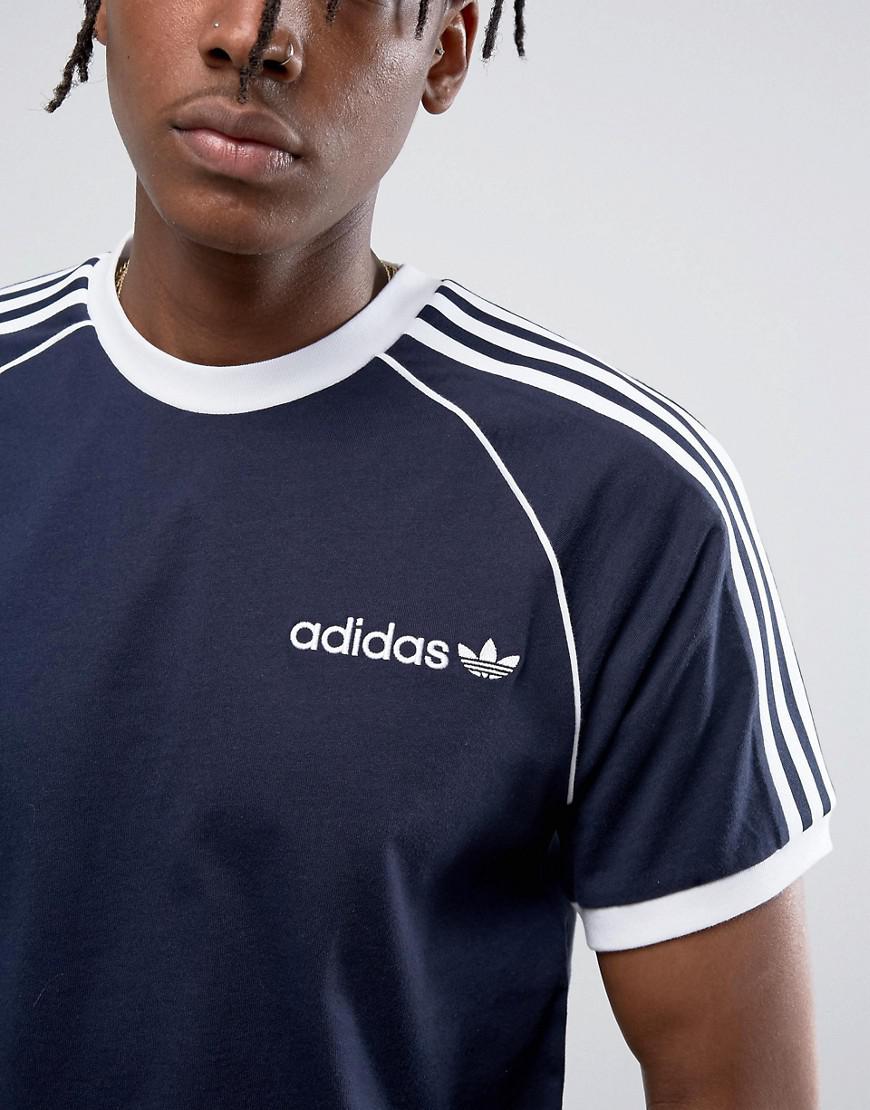 Adidas Originals Cotton Osaka California T Shirt In Navy Cv51 In Blue For Men Lyst