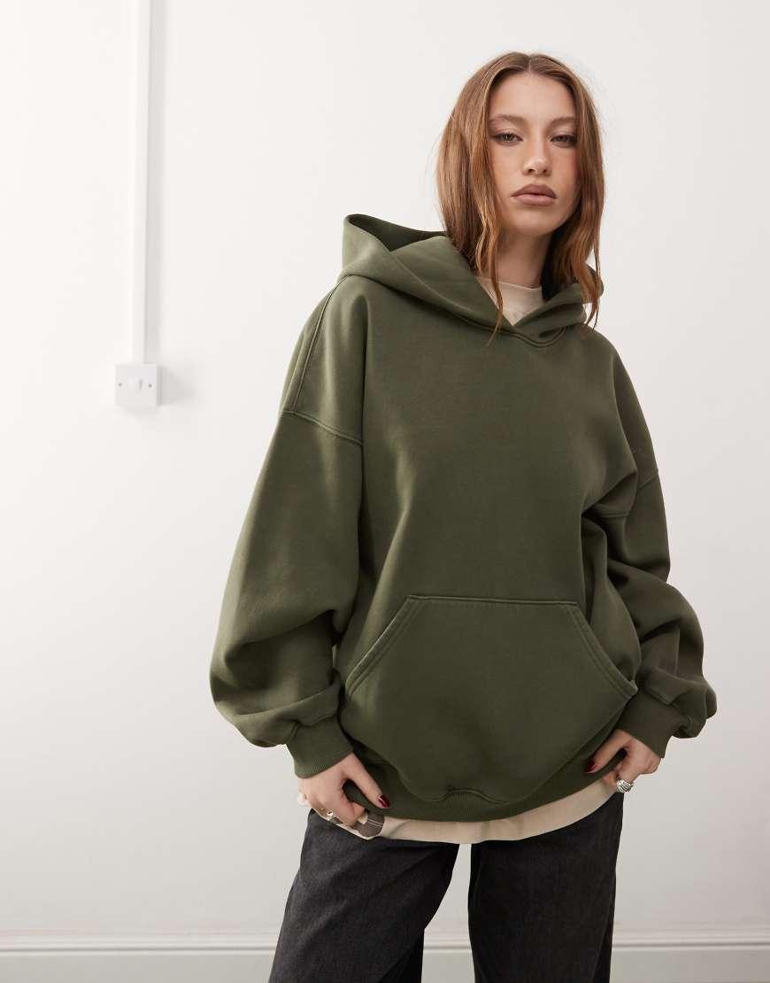 oversized sweatshirt weekday green sweatshirt