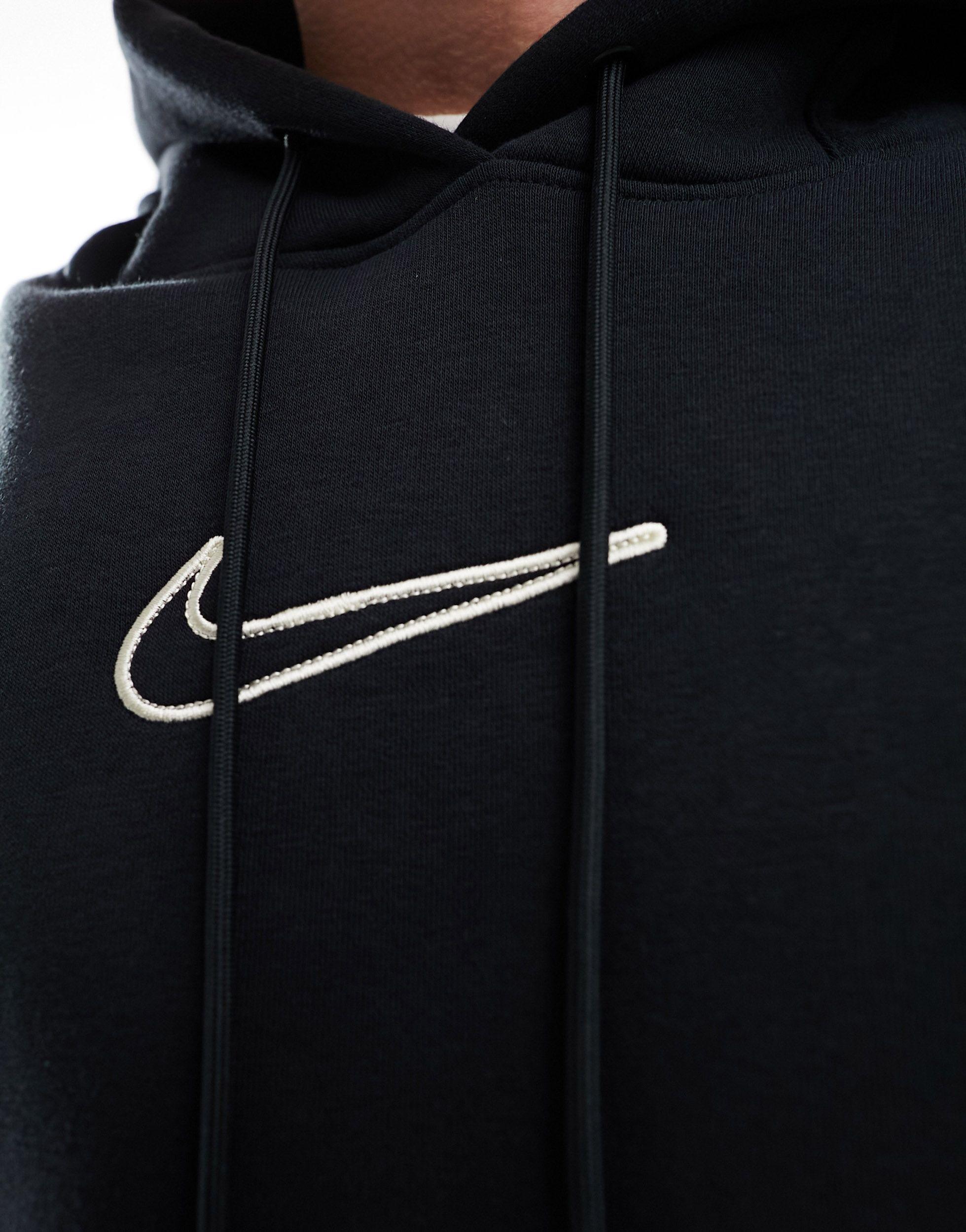 Nike Midi Swoosh Unisex Hoodie in Black Lyst UK