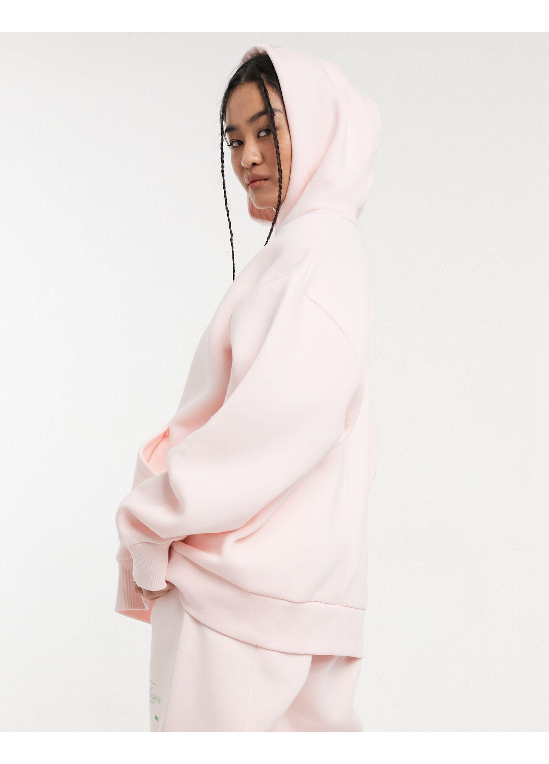 Collusion Oversized Hoodie in Pink | Lyst