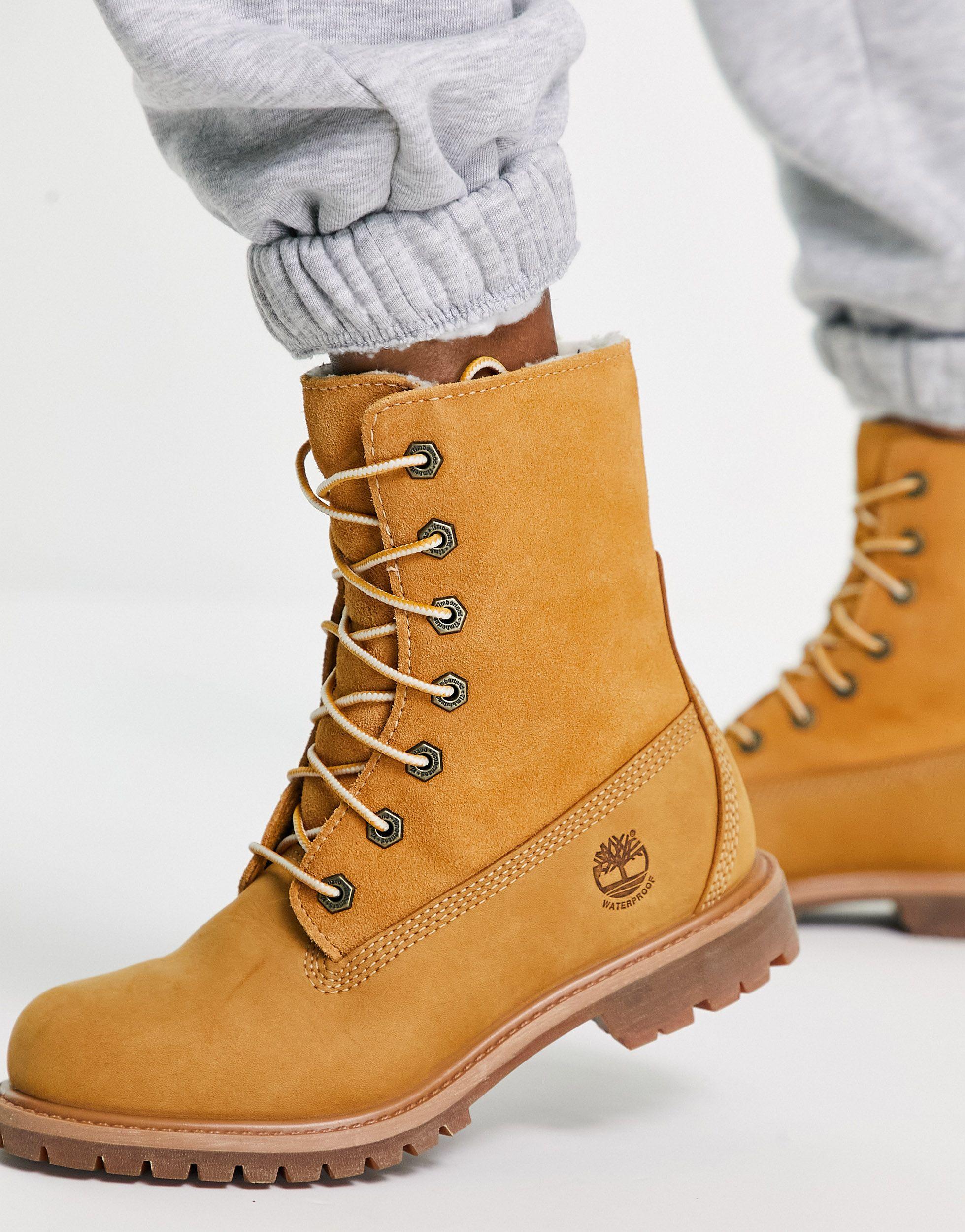 teddy fleece timberland boots