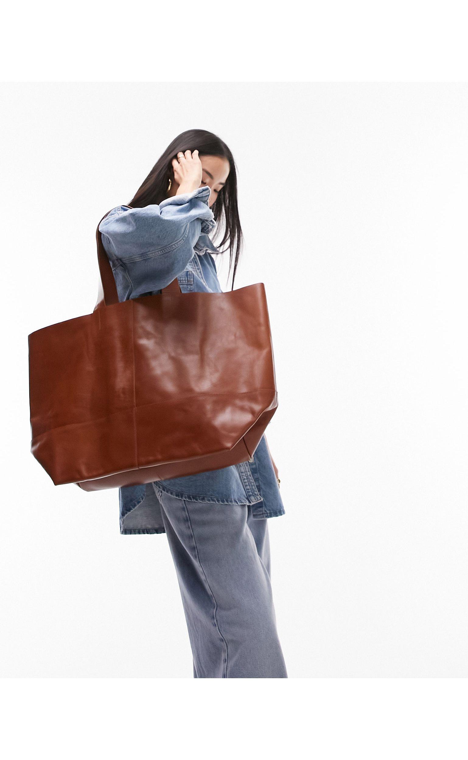 Topshop leather sales bag