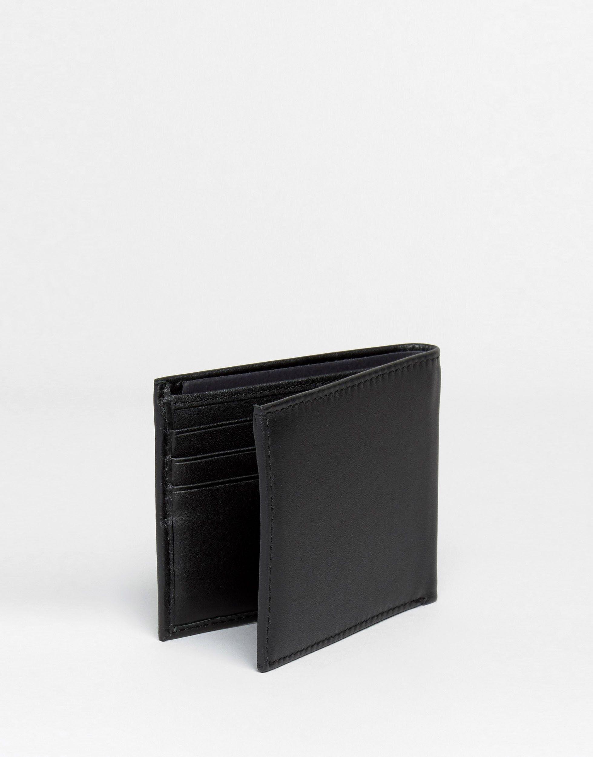 Tommy Hilfiger Eton Mini Billfold Leather Wallet in Black for Men - Lyst