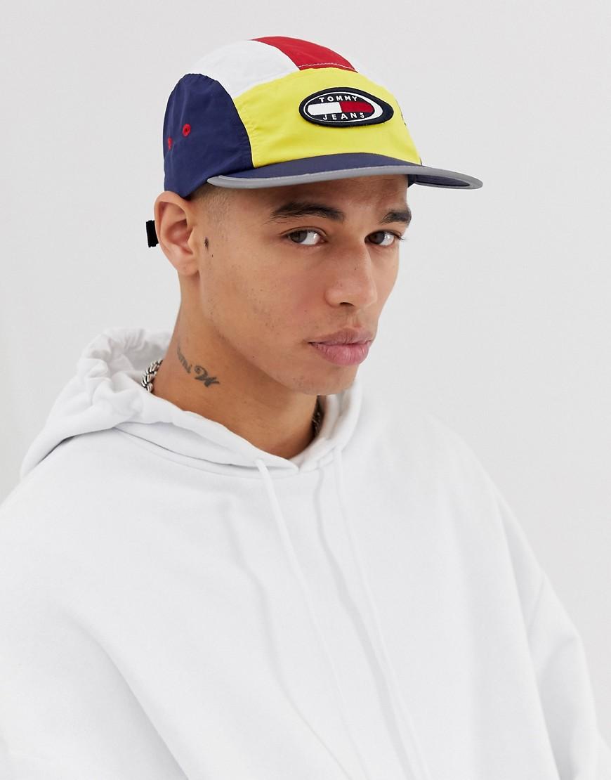 Tommy Hilfiger Denim Summer Heritage Capsule 5 Panel Cap In Colourblock  Navy With Logo in Blue for Men - Lyst