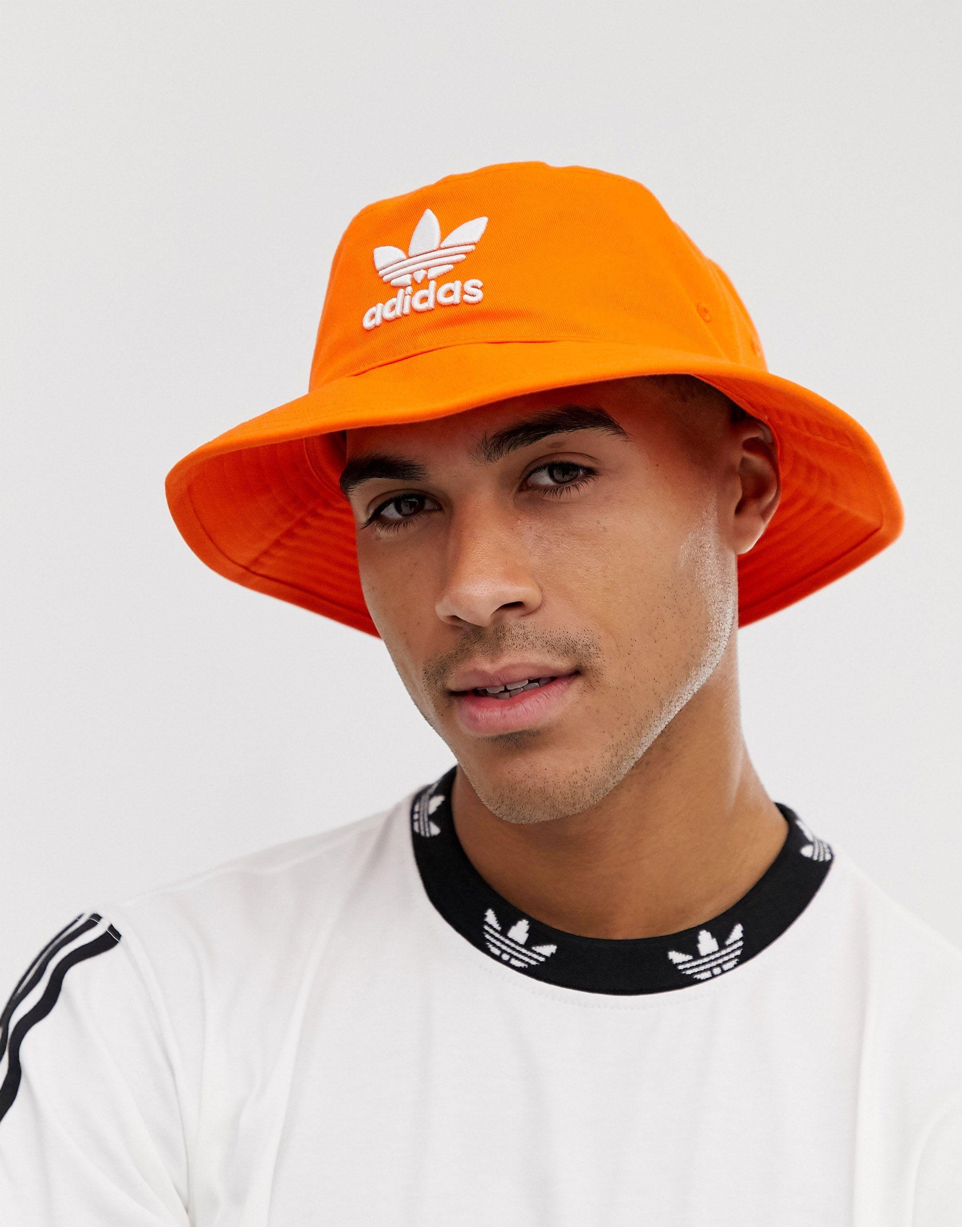 Sombrero adidas Originals de Algodón de color Naranja para hombre - Lyst