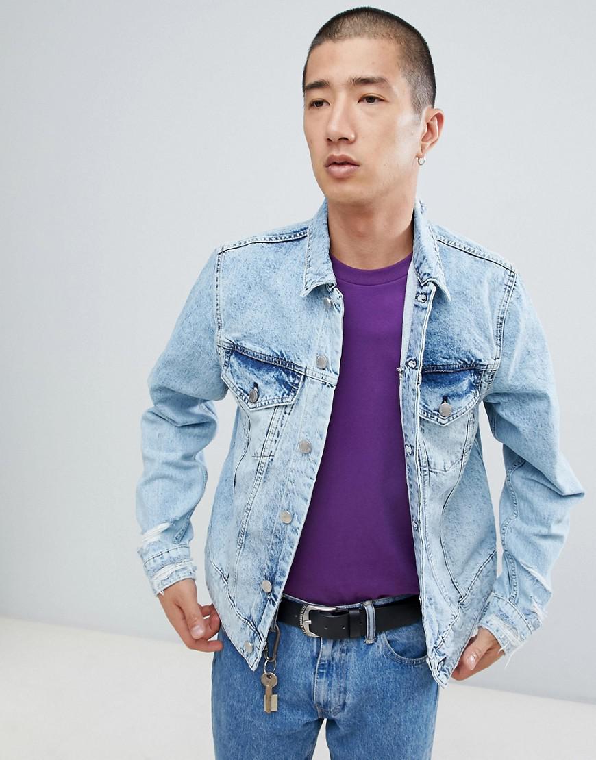 Lyst - Cheap Monday Legit Denim Jacket In Light Blue in Blue for Men