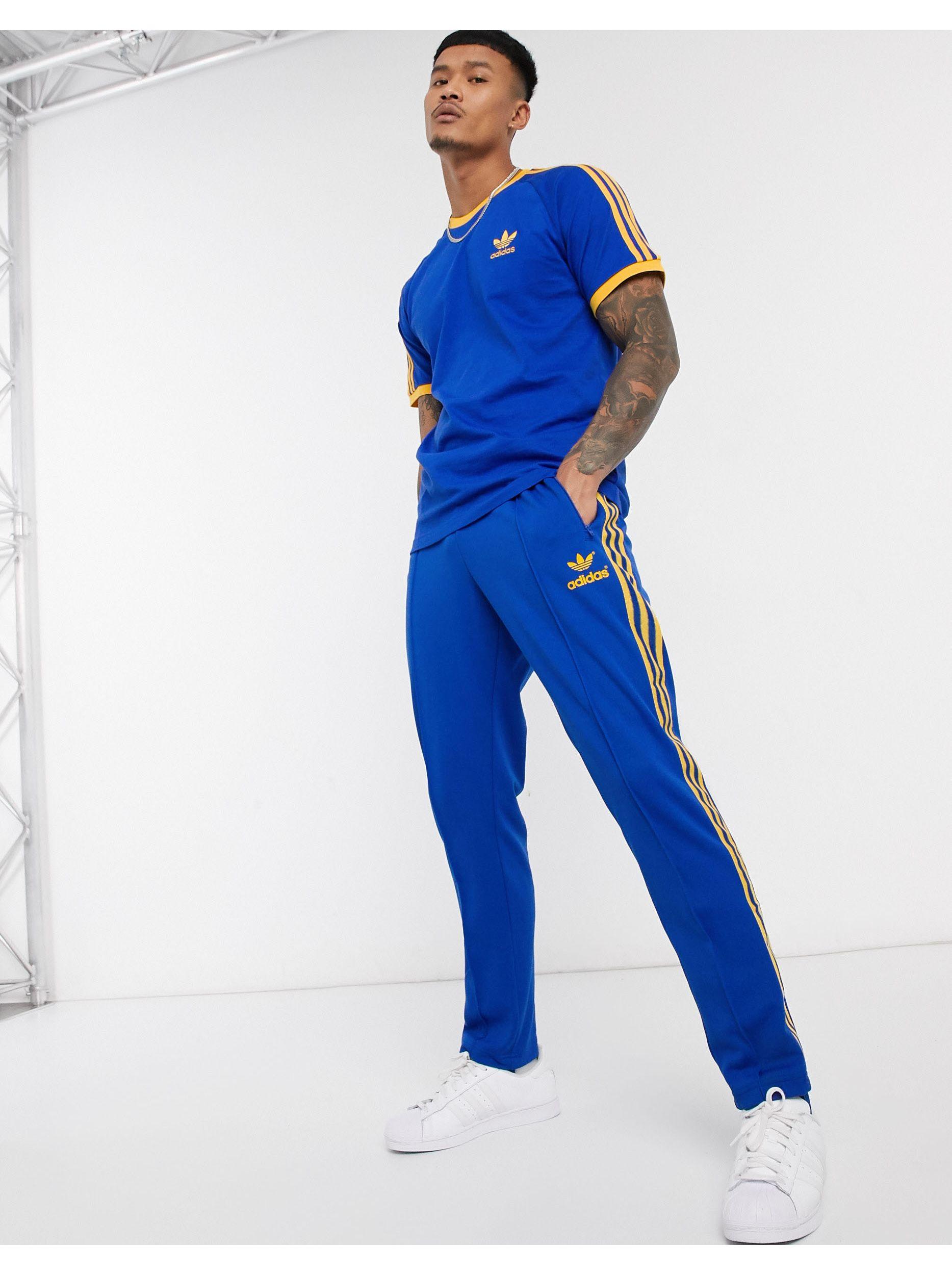 adidas Originals Retro 70's joggers in Blue for Men | Lyst