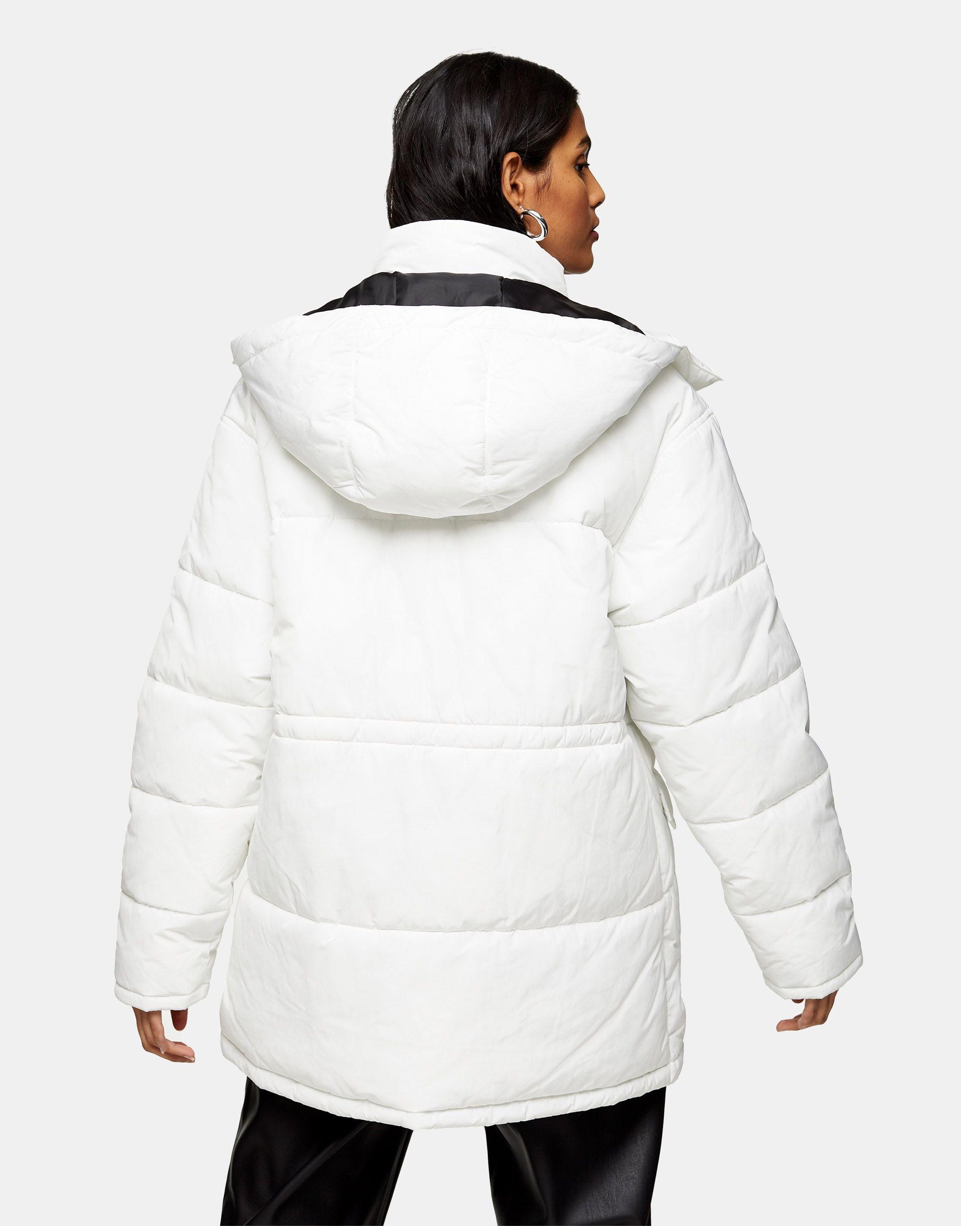 topshop white puffer jacket