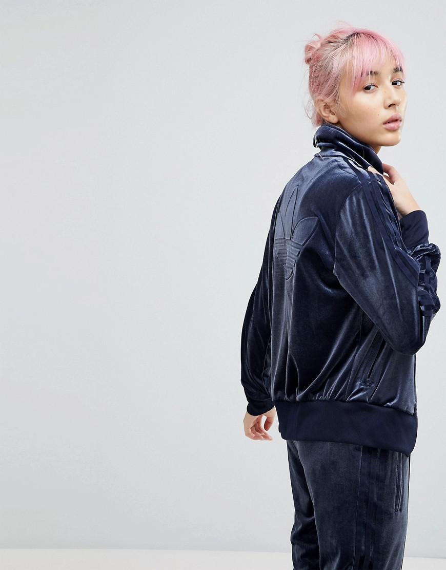 adidas originals velvet track top