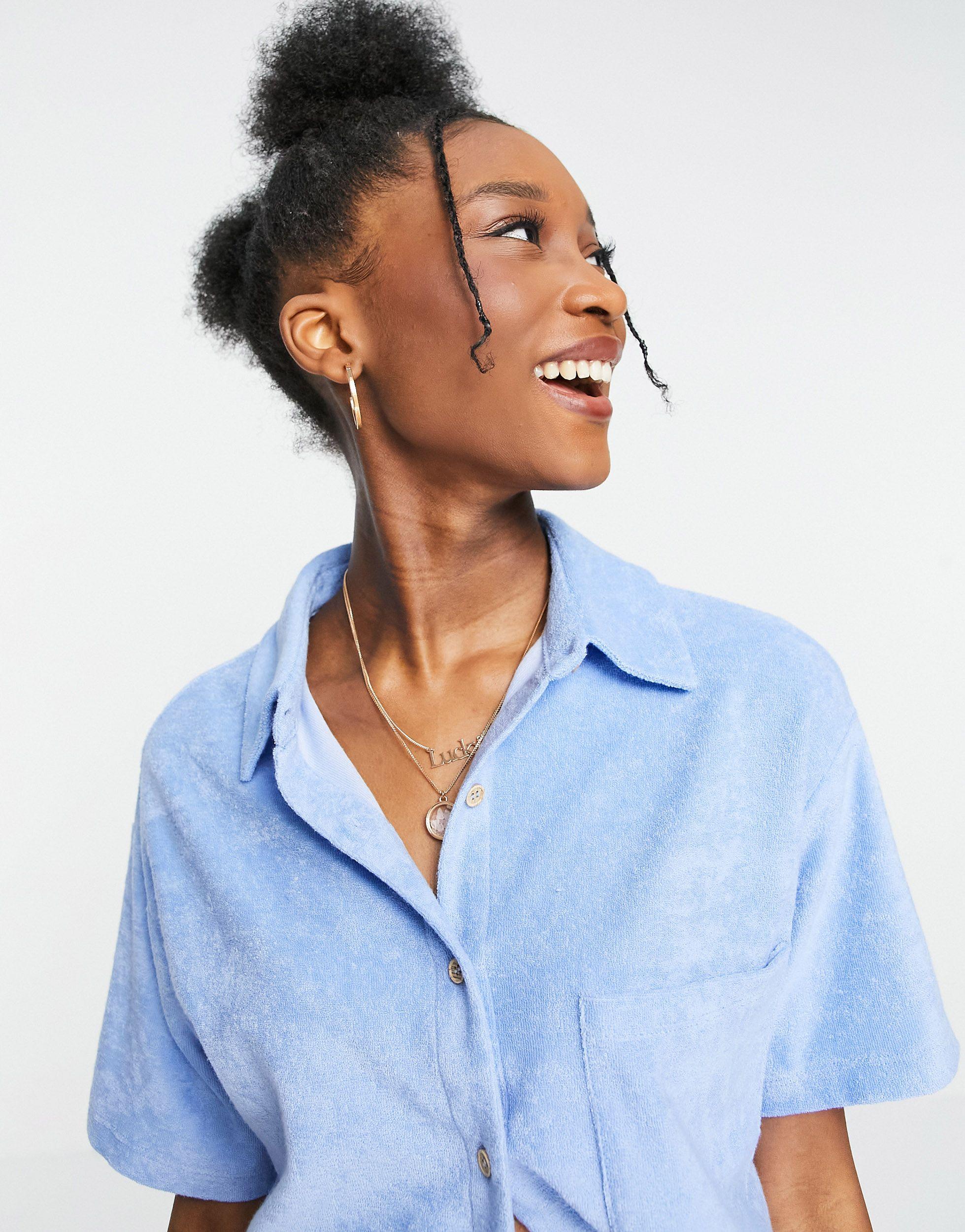 Frottee hemd damen Clearance