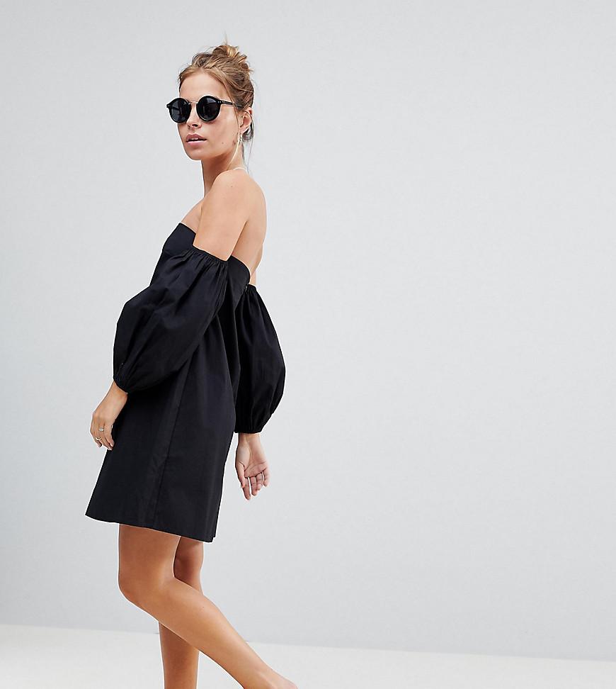 off the shoulder cotton dress