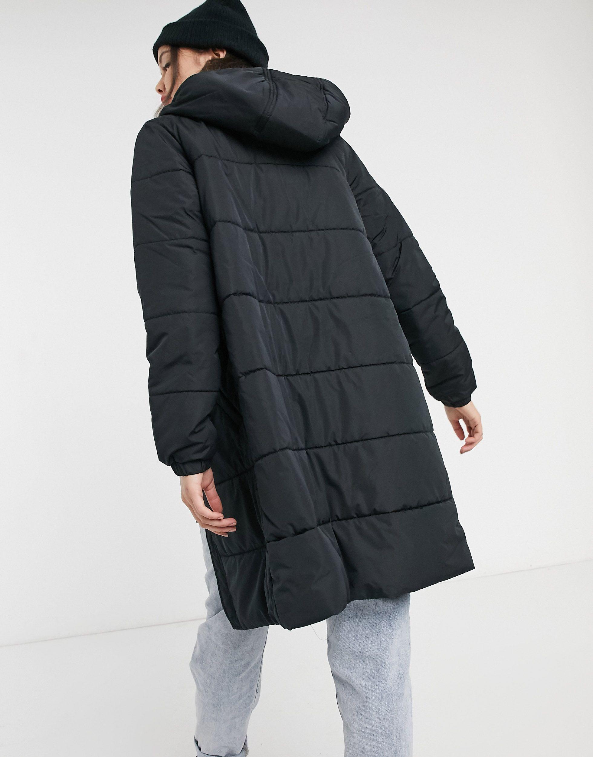 vans black padded coat