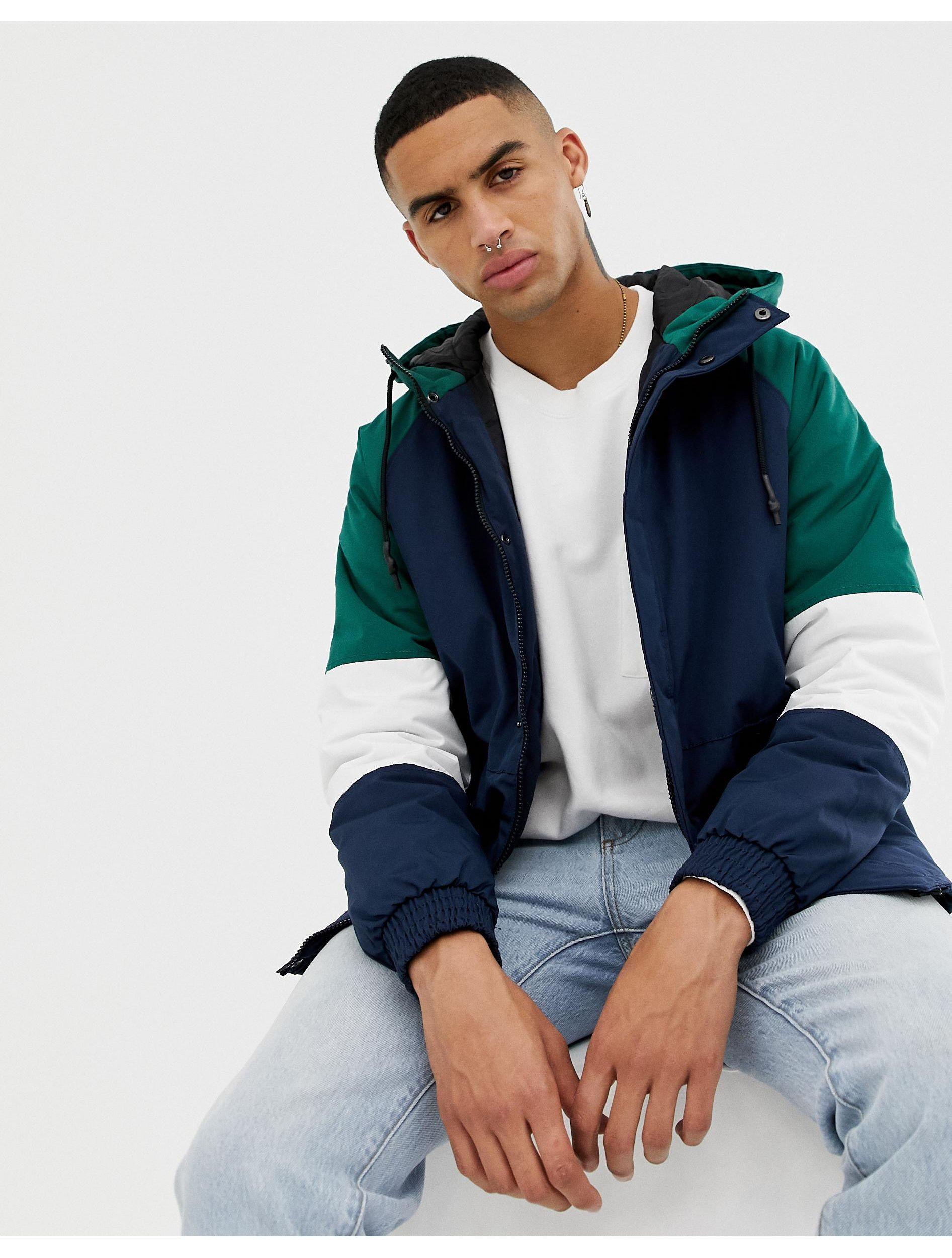 bershka colour block jacket