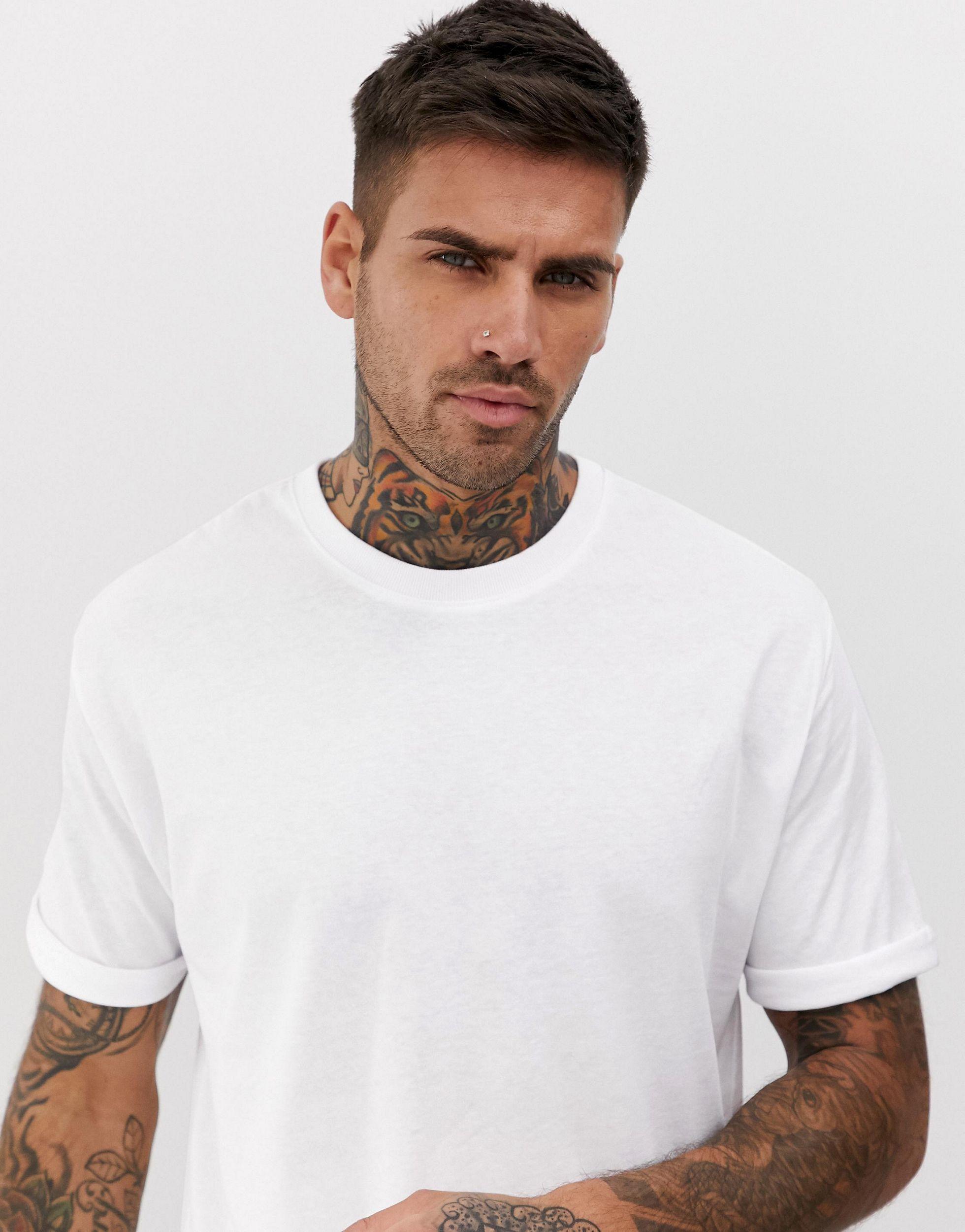 Bershka Join Life Organic Cotton Loose Fit T-shirt in White for Men | Lyst