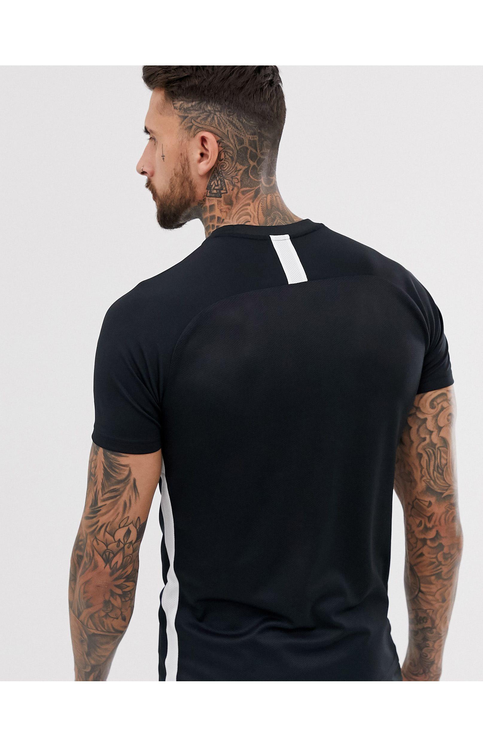 Nike Football Synthetic Dry Academy T-shirt in Black for Men | Lyst UK