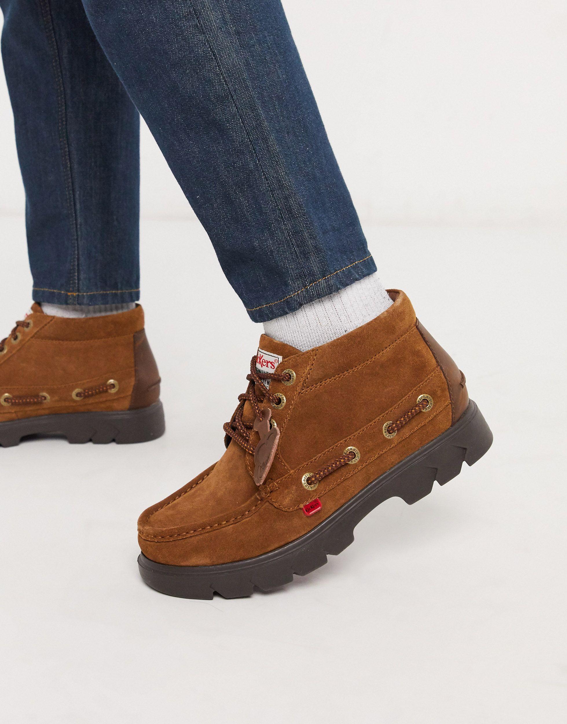 kickers brown boots