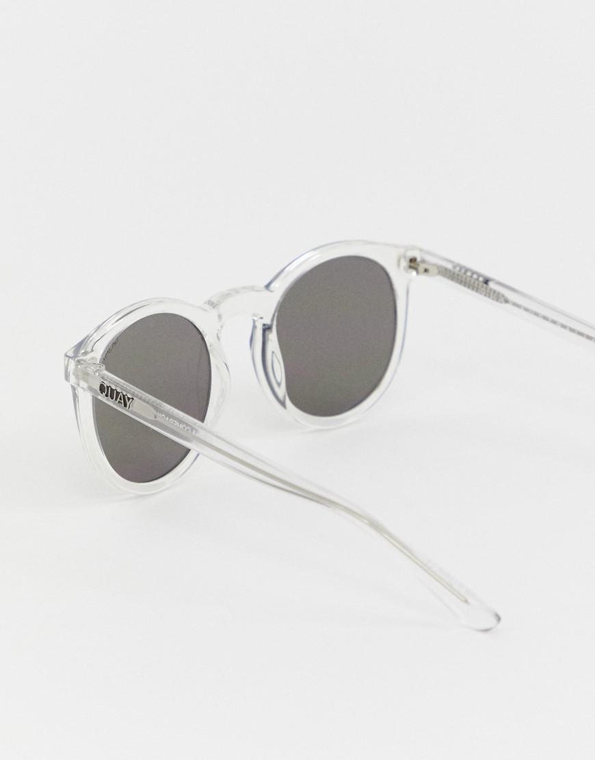 Fashion Oversized Round Sunglasses Women Metal Bar Rimless Clear Shades  Glasses | eBay